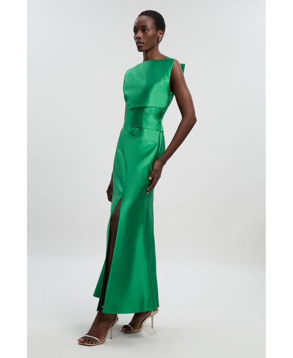 karen millen wedding guest dresses Multi Coast Floral Print Tiered Skirt Puff Sleeve Midi Dress Karen Millen Wedding Guest Dresses