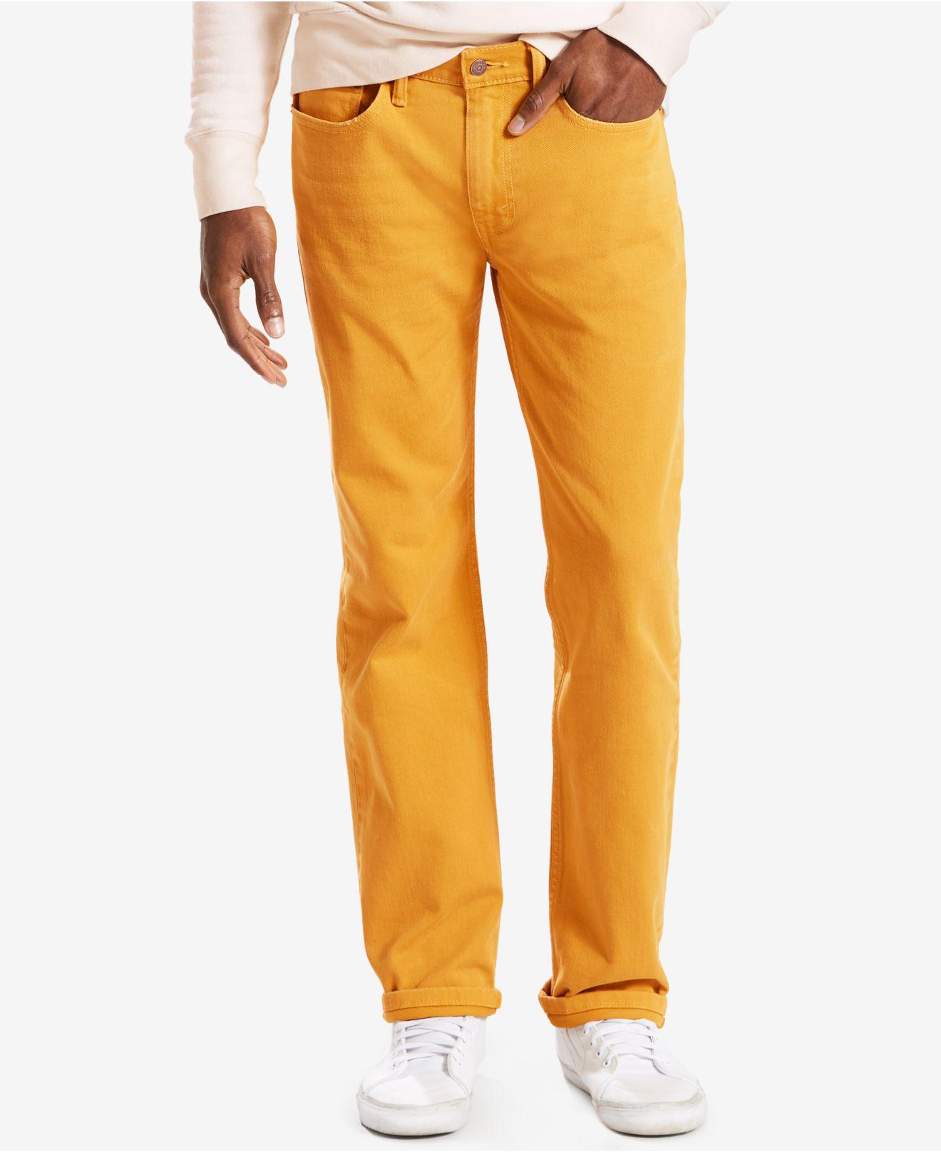 Levi's Men's 514 Straight-leg Corduroy Pants in Orange for Men - Lyst