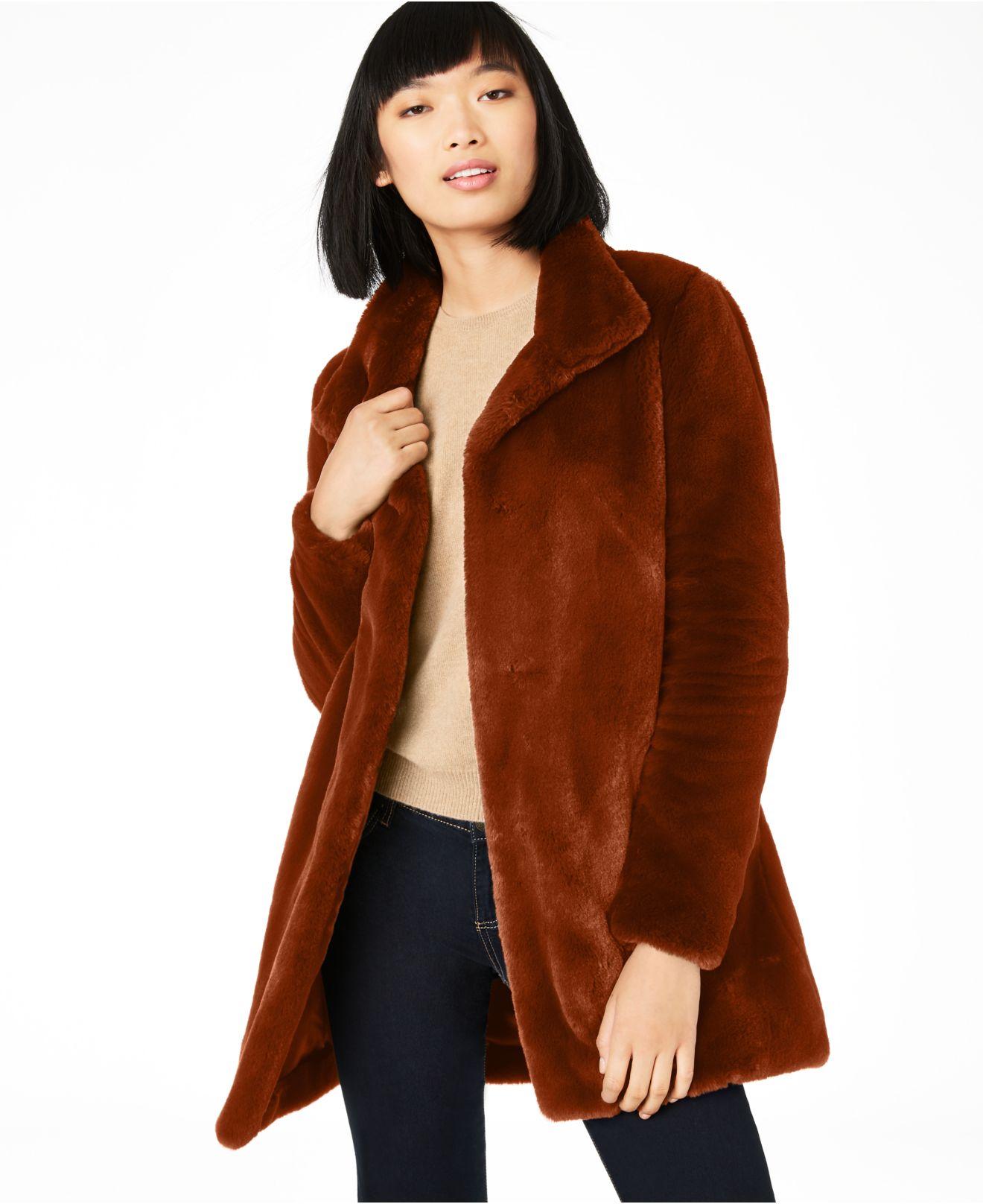 calvin klein brown coat