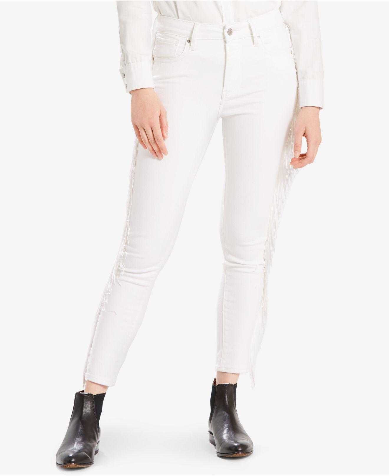 levi fringe jeans