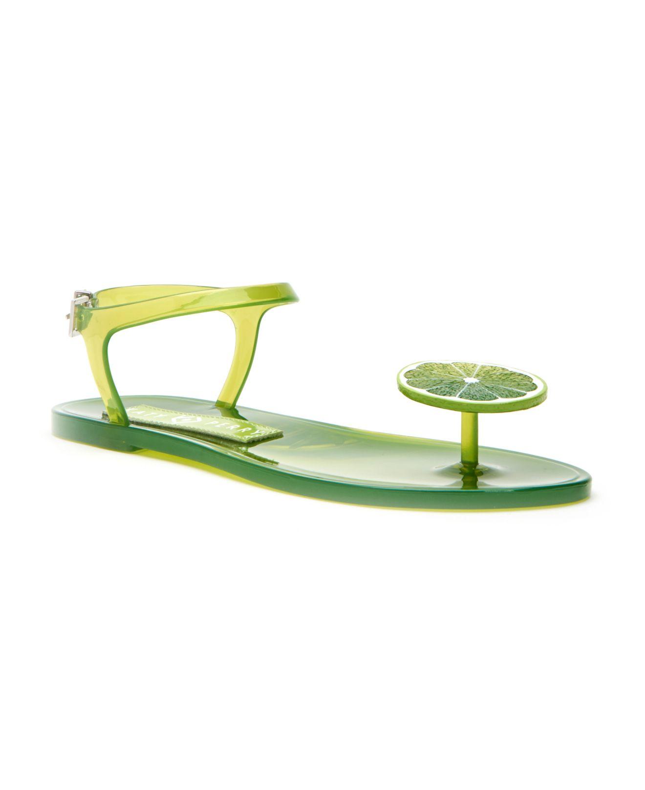 Katy Perry Geli Novelty Scented Jelly Sandals in Green | Lyst