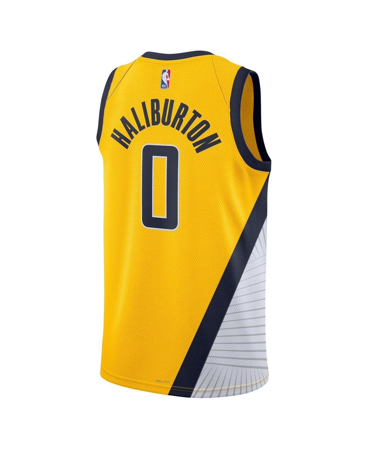 Nike And Brand Tyrese Haliburton Indiana Pacers Swingman Jersey in Yellow  for Men