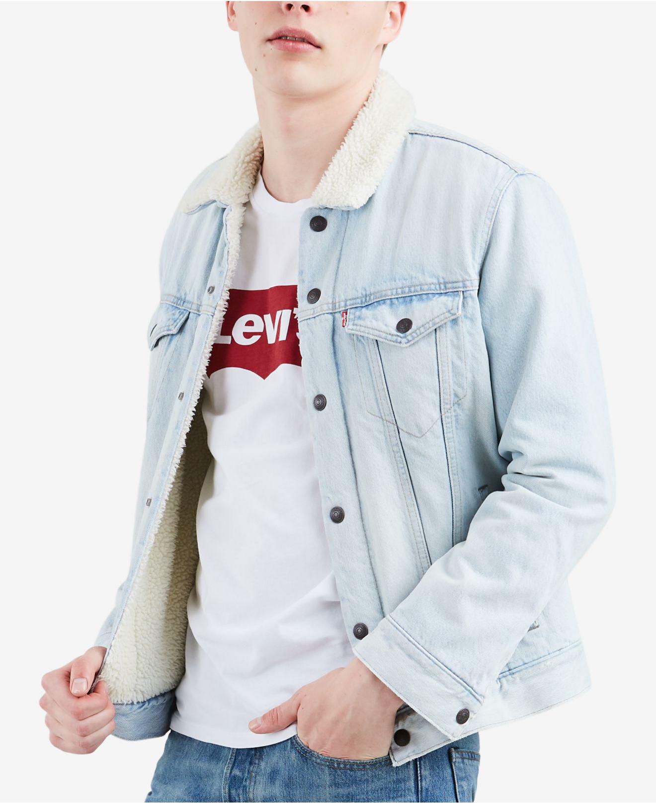 macys levis sherpa jacket