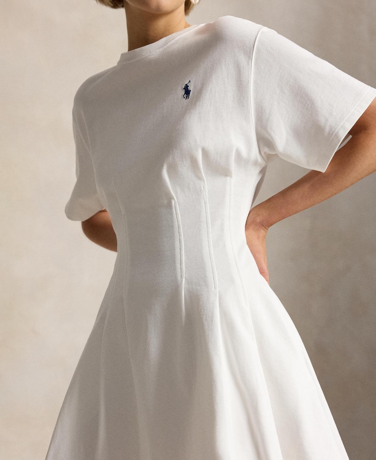 t shirt fit and flare dress Mini Fit-and-Flare T-Shirt Dress