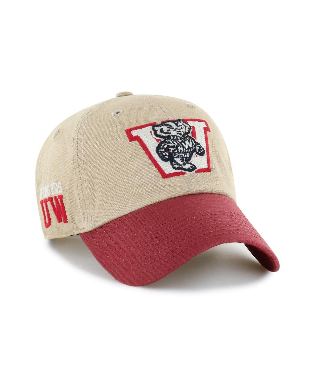 San Francisco 49ers '47 Ashford Clean Up Adjustable Hat - Khaki/Red