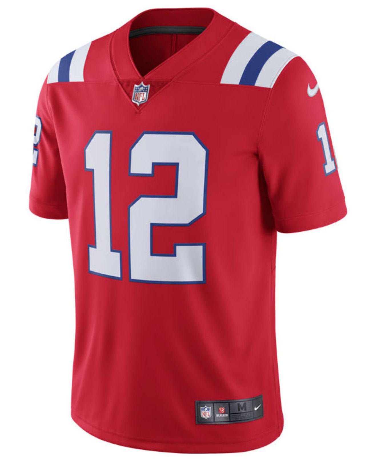 patriots red jersey
