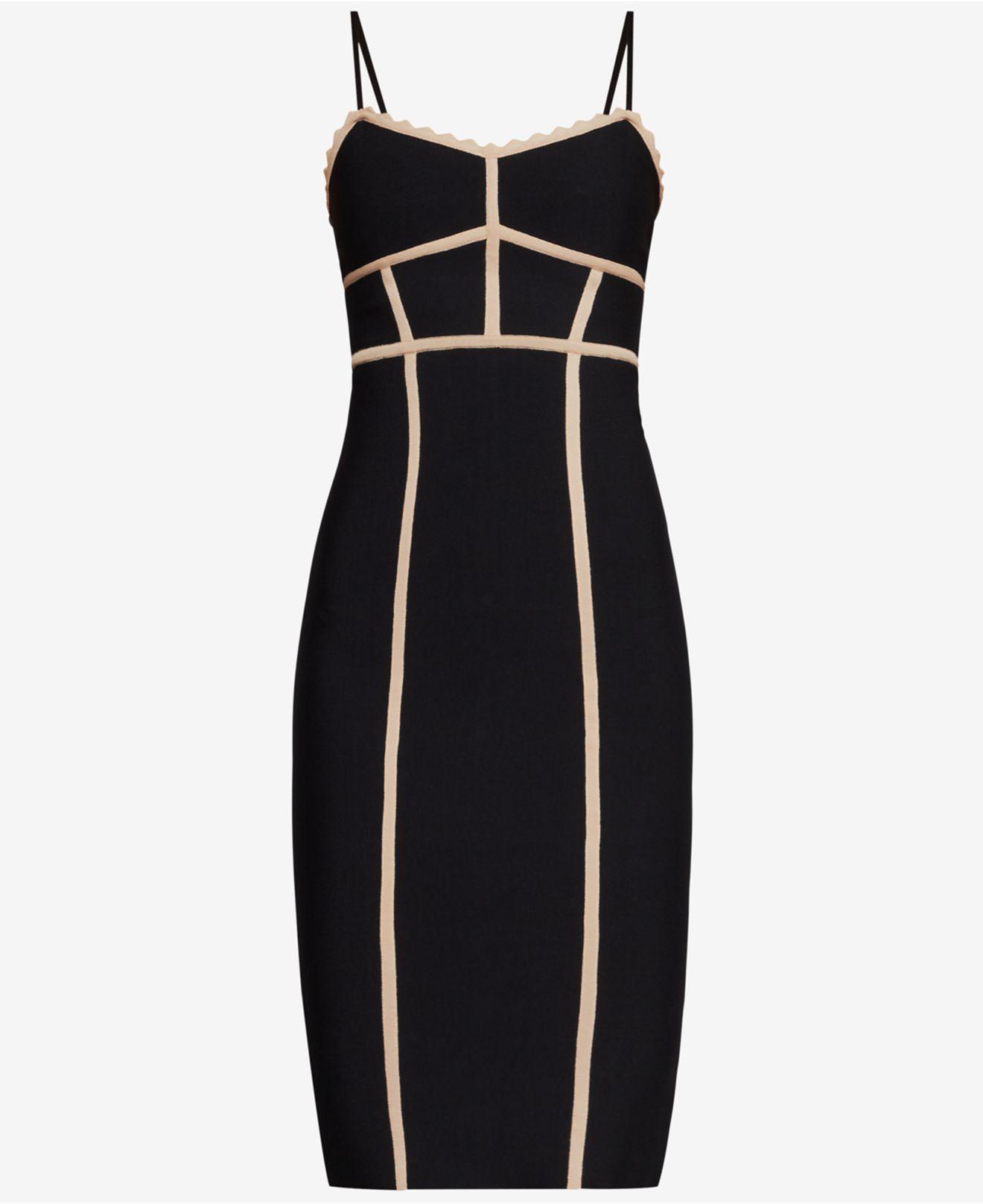 bcbg mixed print bodycon dress