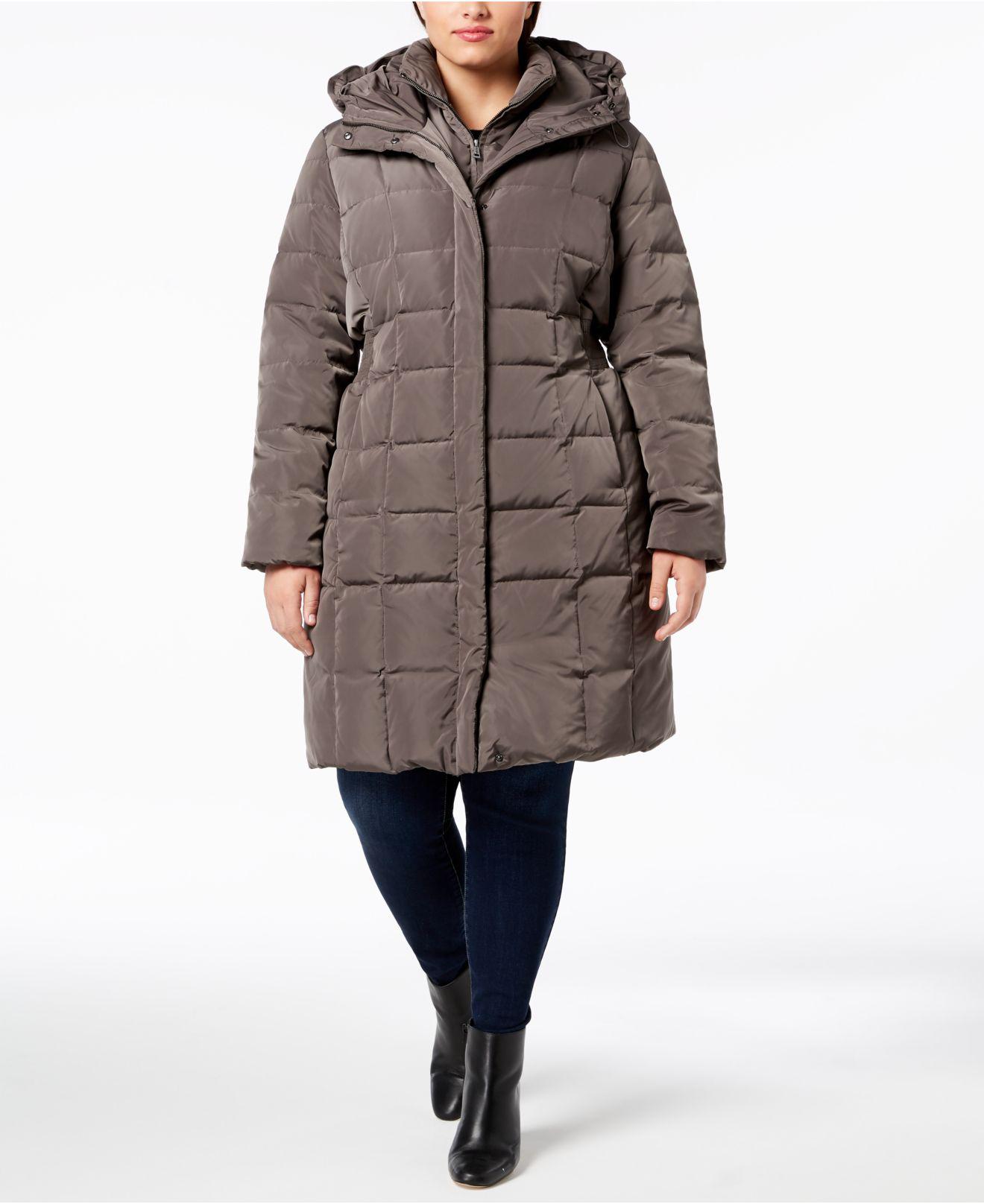 Cole Haan Signature Plus Size Layered Down Puffer Coat - Lyst dakine session 8l hydration pack