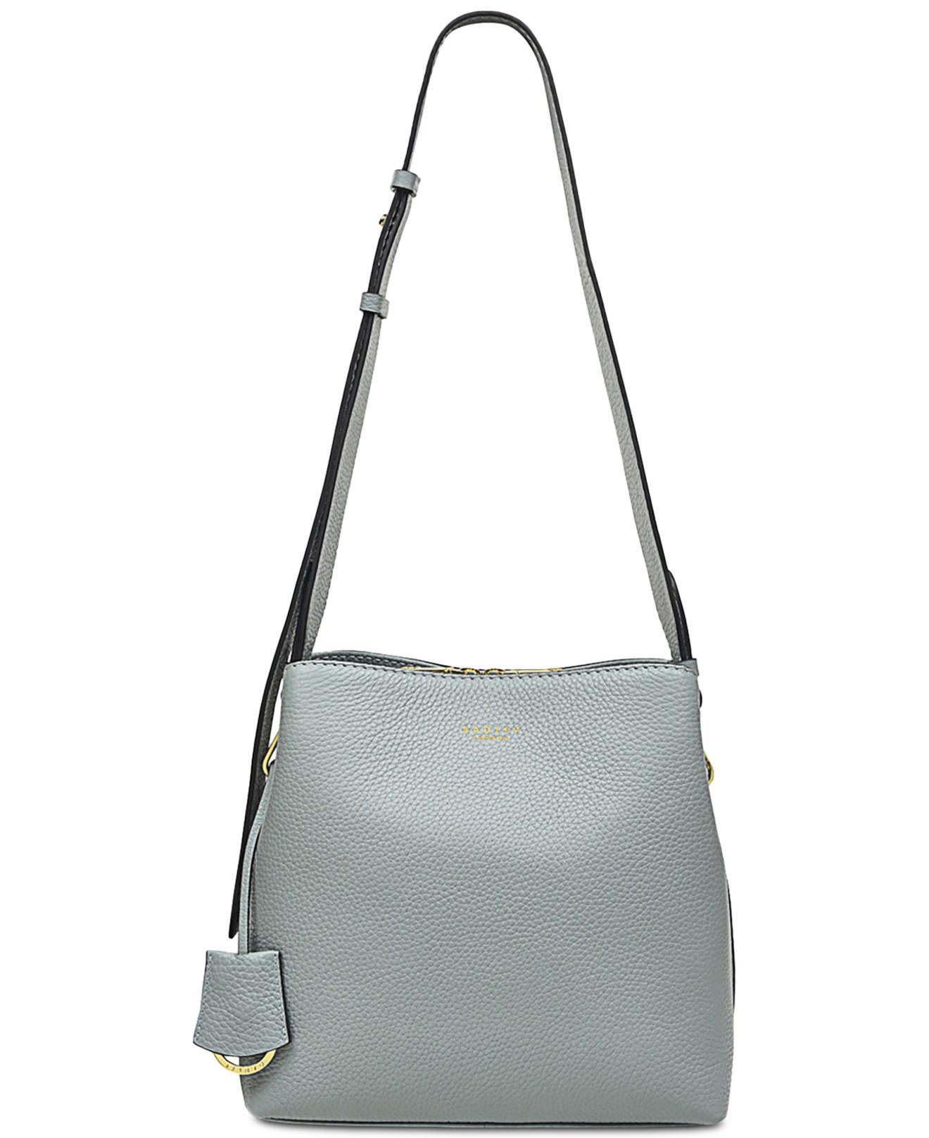 Radley Dukes Place Medium Pebble Leather Compartment Crossbody in Gray ...