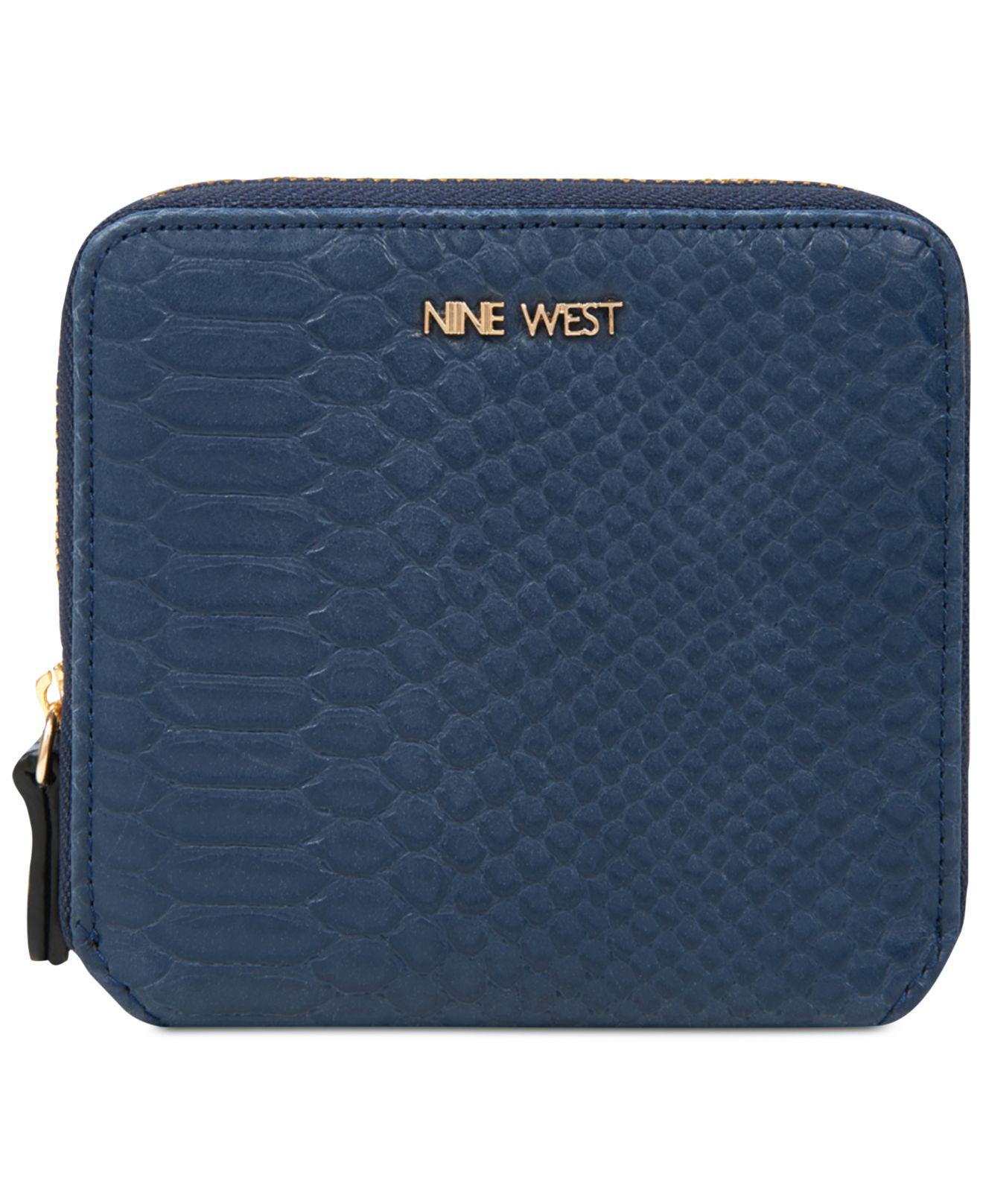 Nine West Small Zip-around Indexer Wallet in Blue - Lyst