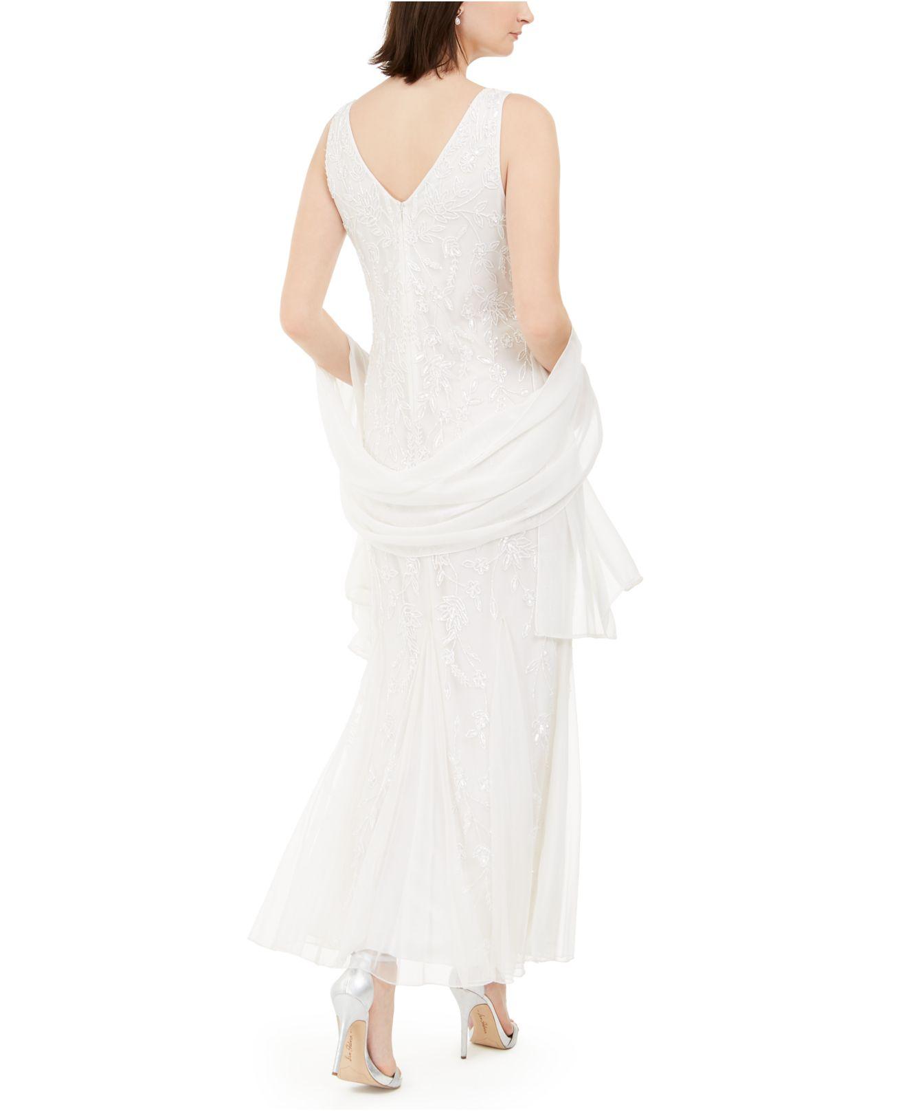 J Kara Beaded Gown Scarf in White Lyst