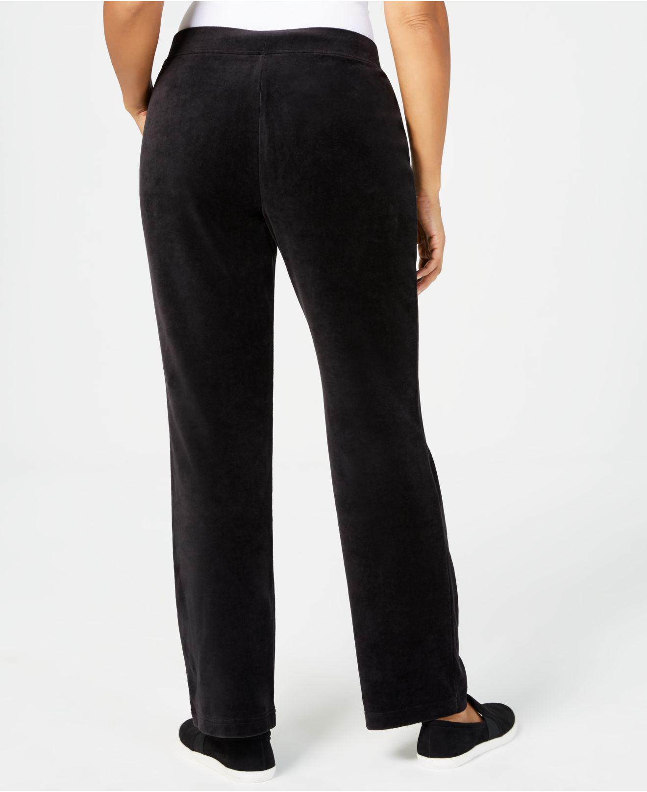 karen scott velour pants