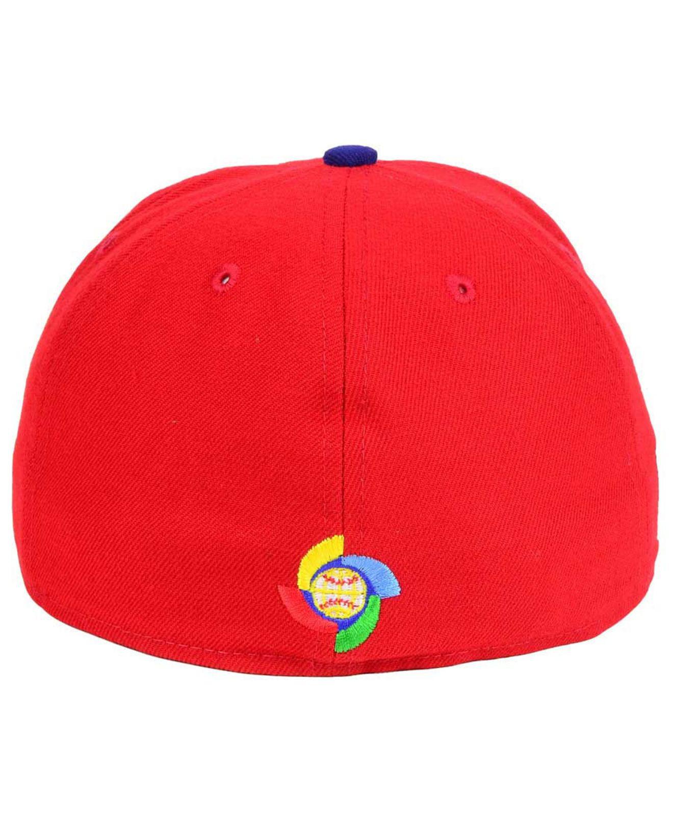 KTZ Dominican Republic World Baseball Classic 59fifty Fitted Cap in Red for  Men