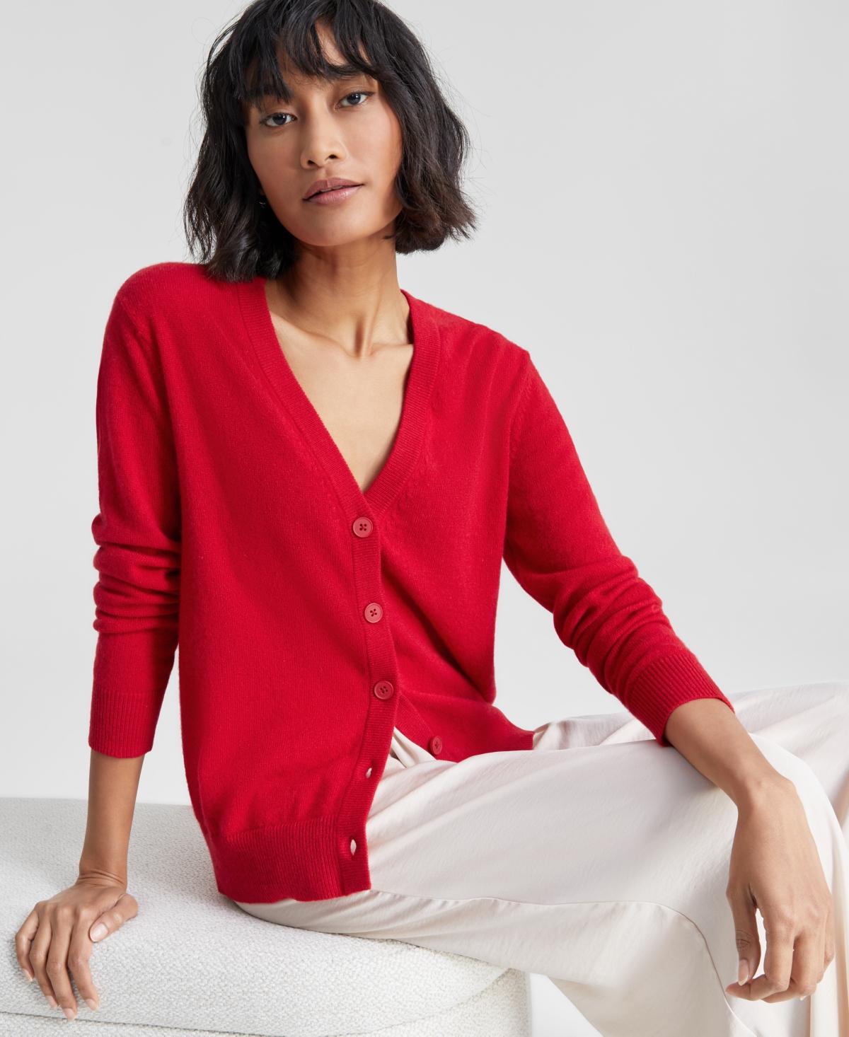 Charter Club Macys Womens Red Sweaters Charter Club Holiday Lane