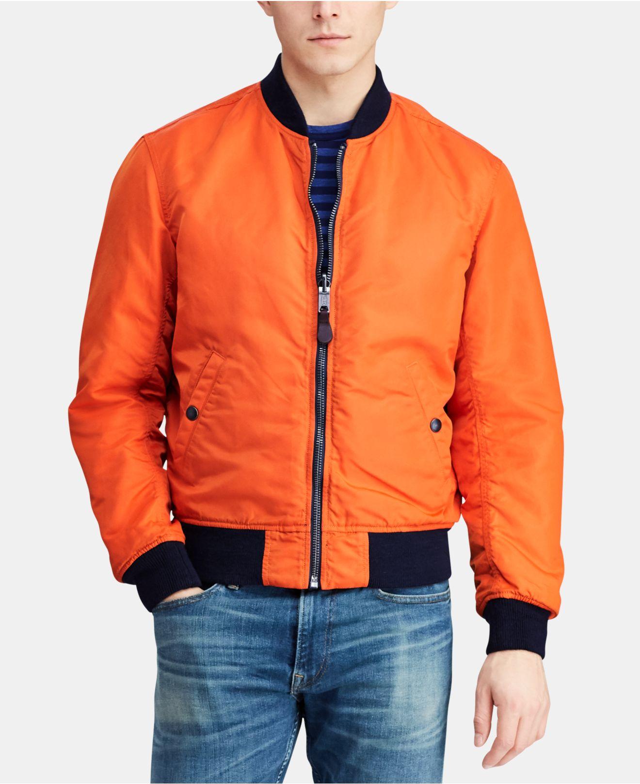 Polo Ralph Lauren Pilot Bomber Jacket in Blue for Men Lyst