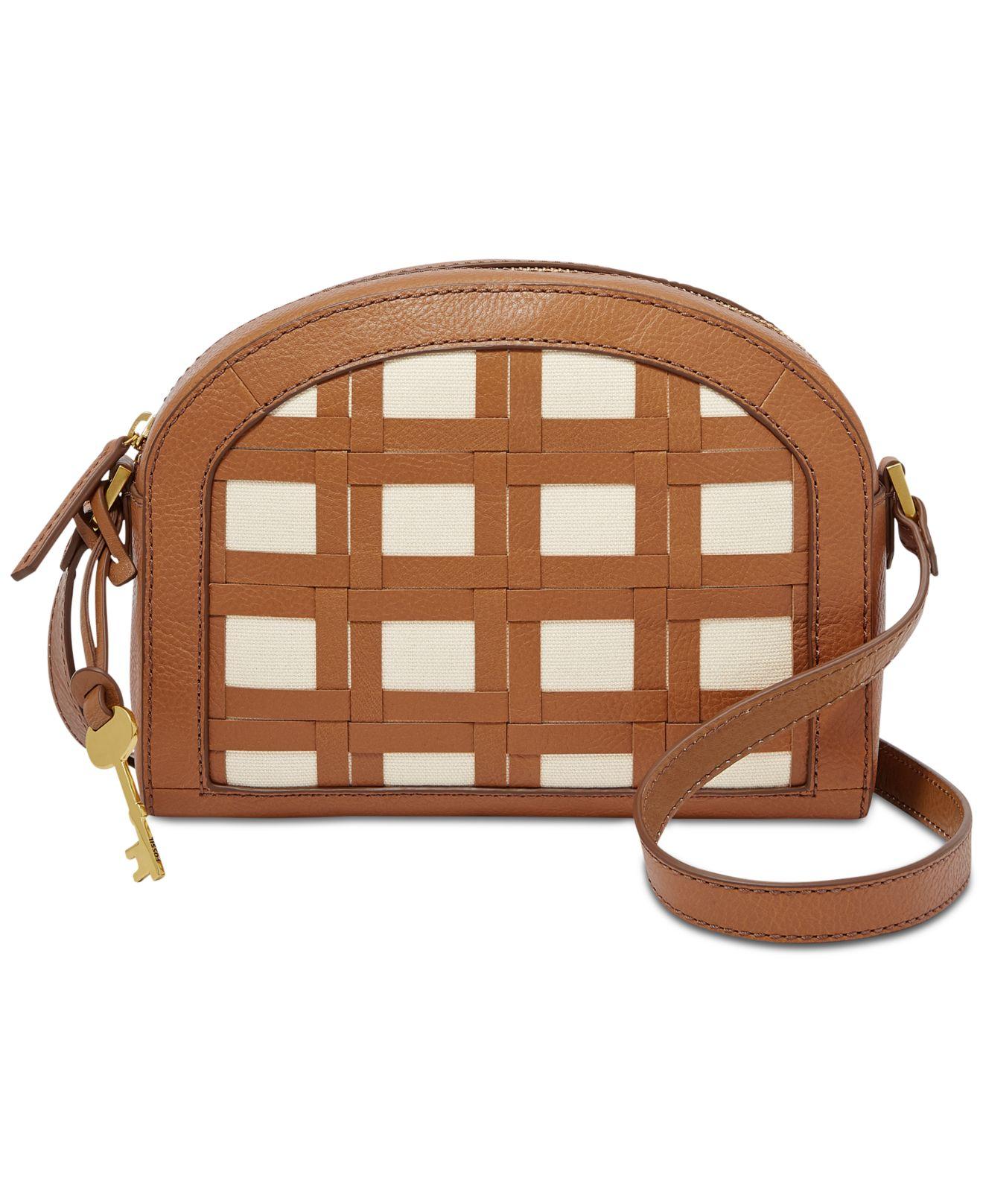 fossil chelsea crossbody tan