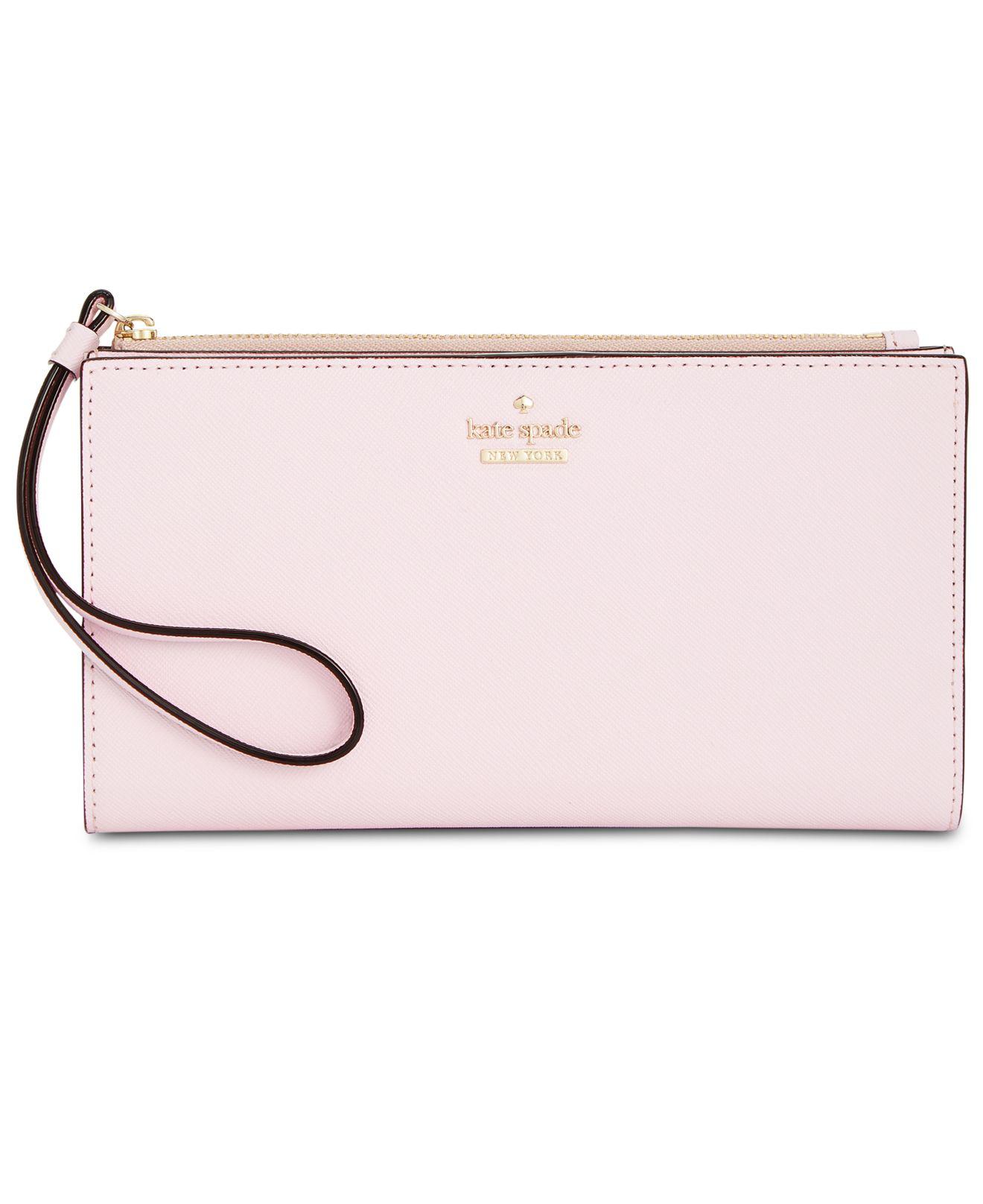 Kate Spade New York Grand Street Zip Travel Wallet - Pink Wallets,  Accessories - WKA117576