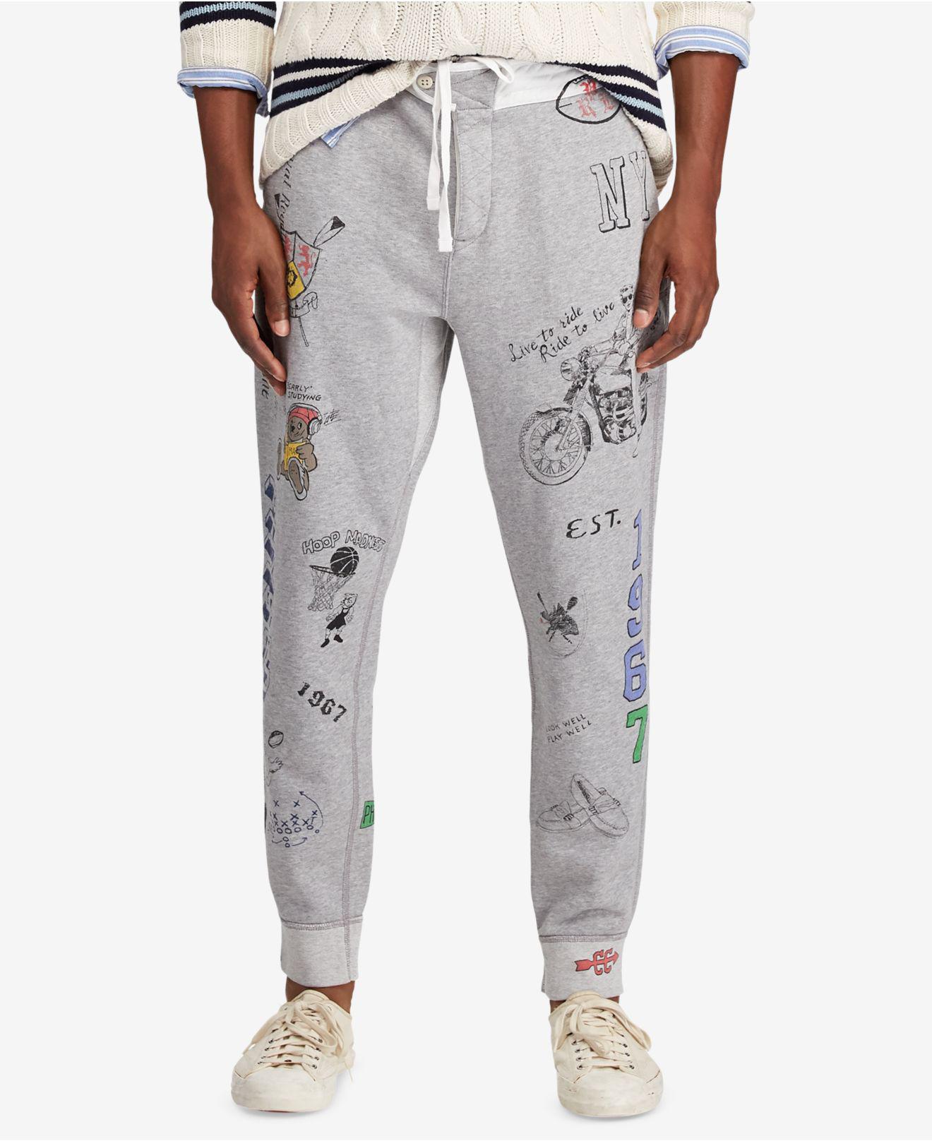 grey polo sweatpants