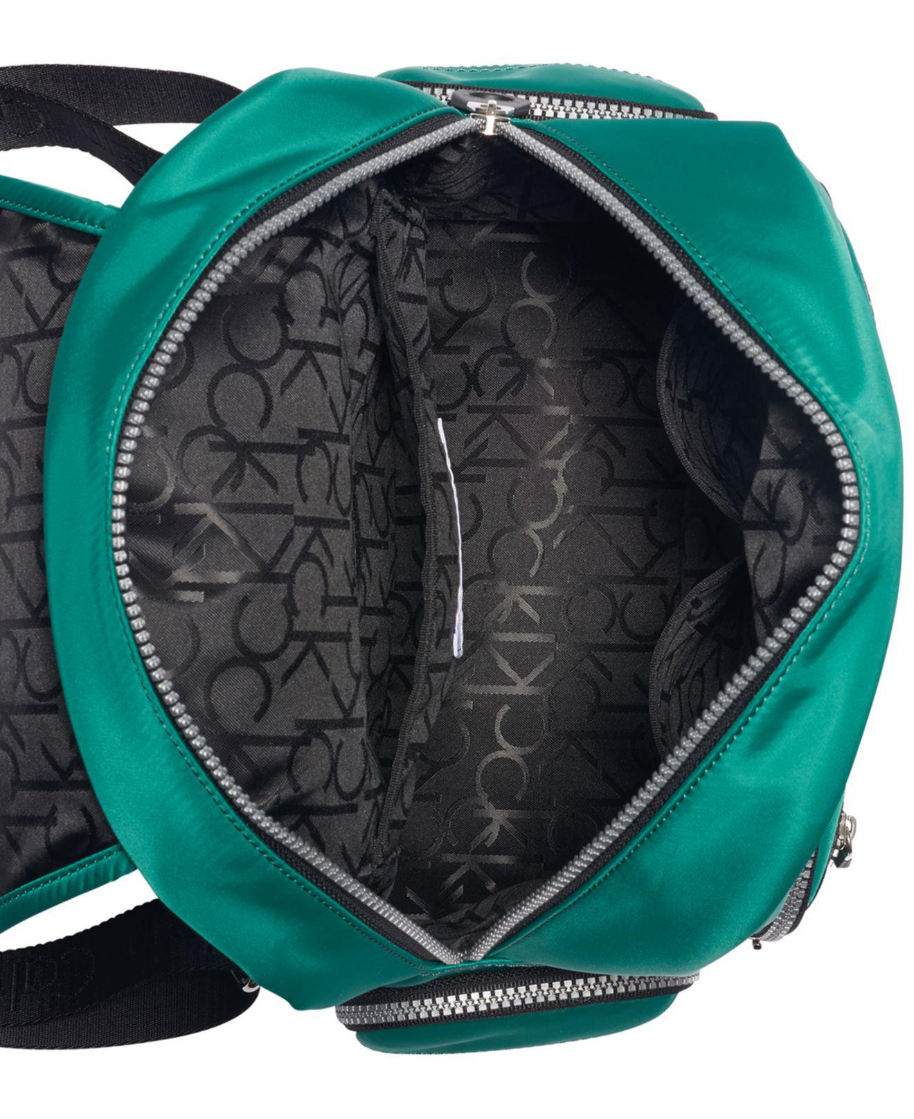calvin klein nylon signature backpack