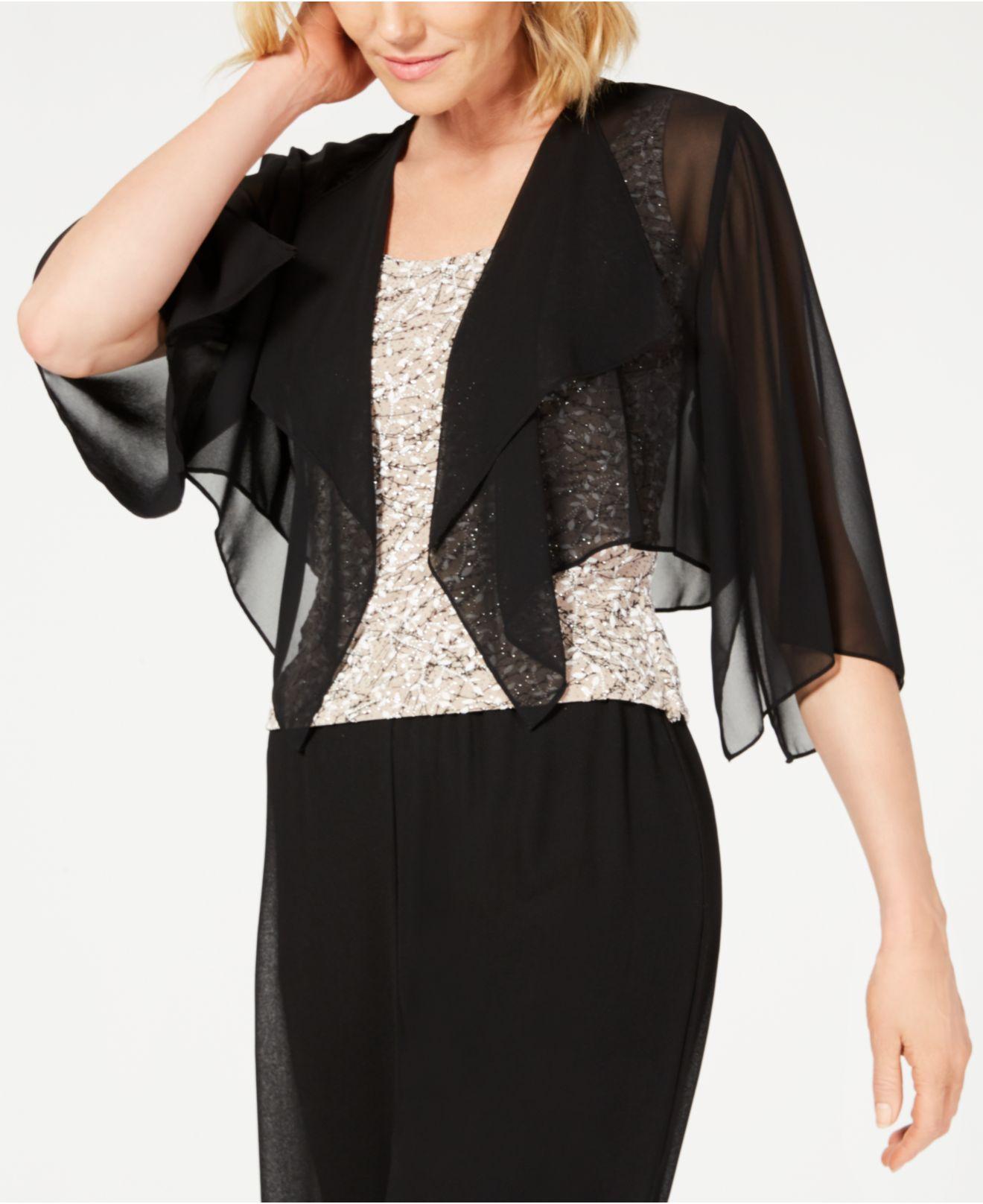 alex evenings chiffon cover up