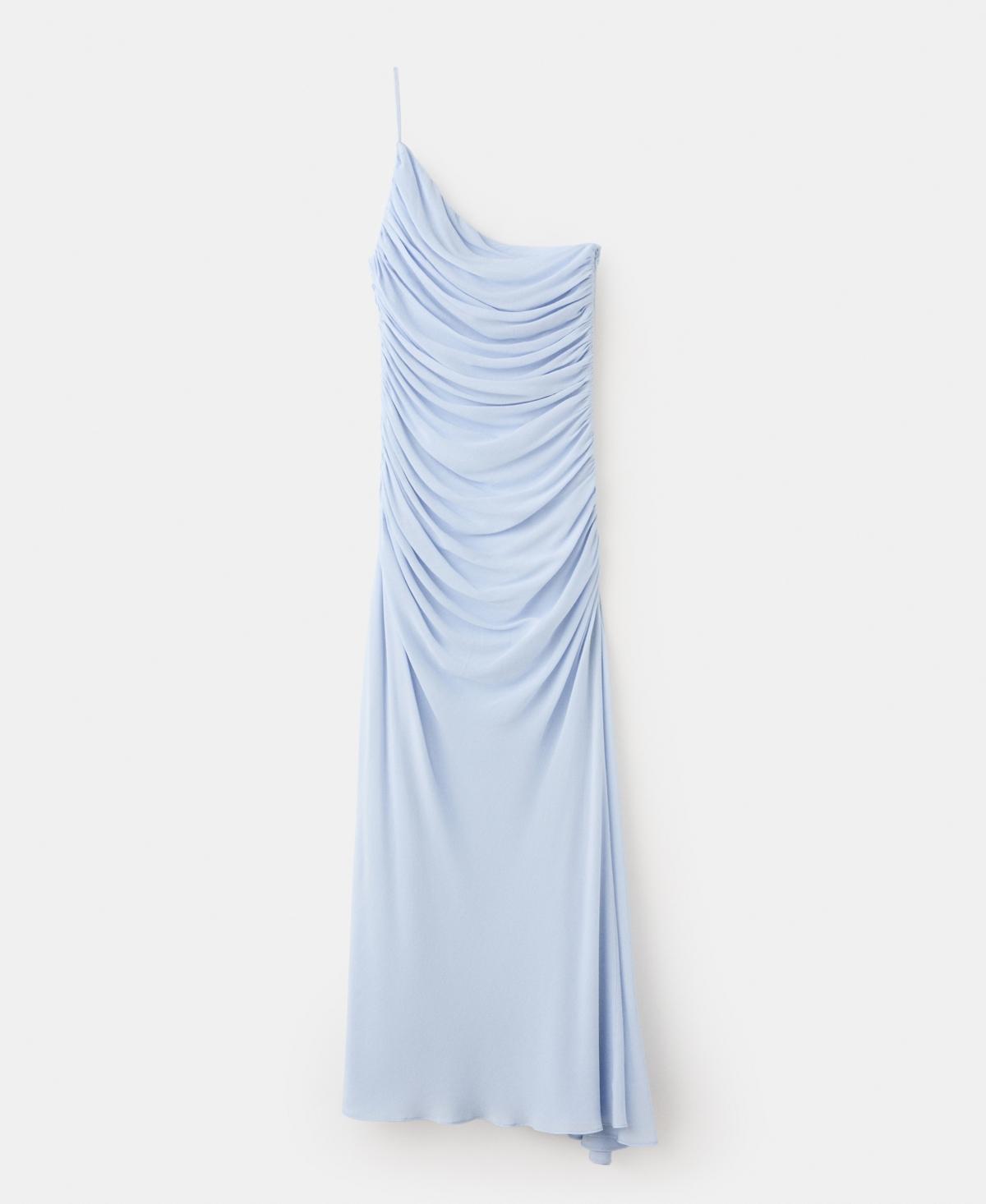 navy blue dress for baby girl Designer Mango Asymmetrical Pleated Dresses for Women - Up to 25% off