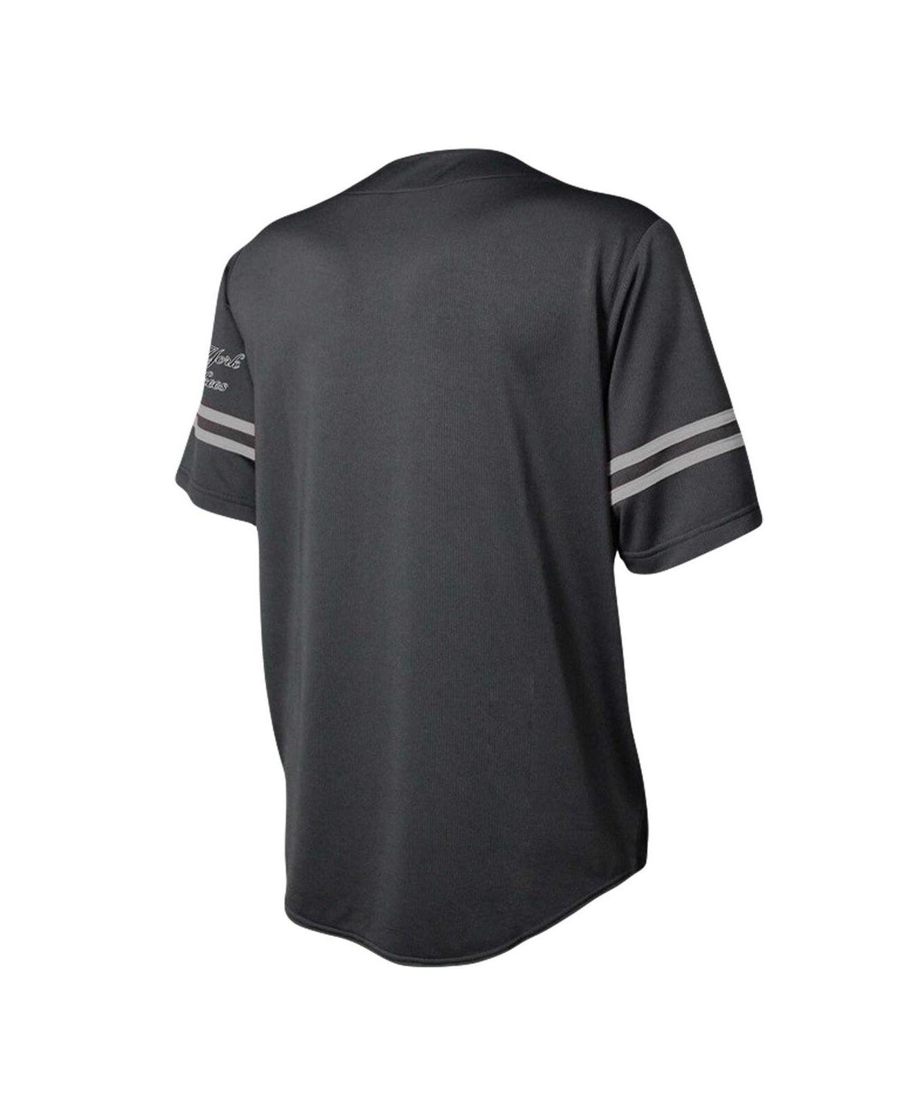 Men's Black/Gray New York Yankees Big & Tall Pop Fashion Jersey