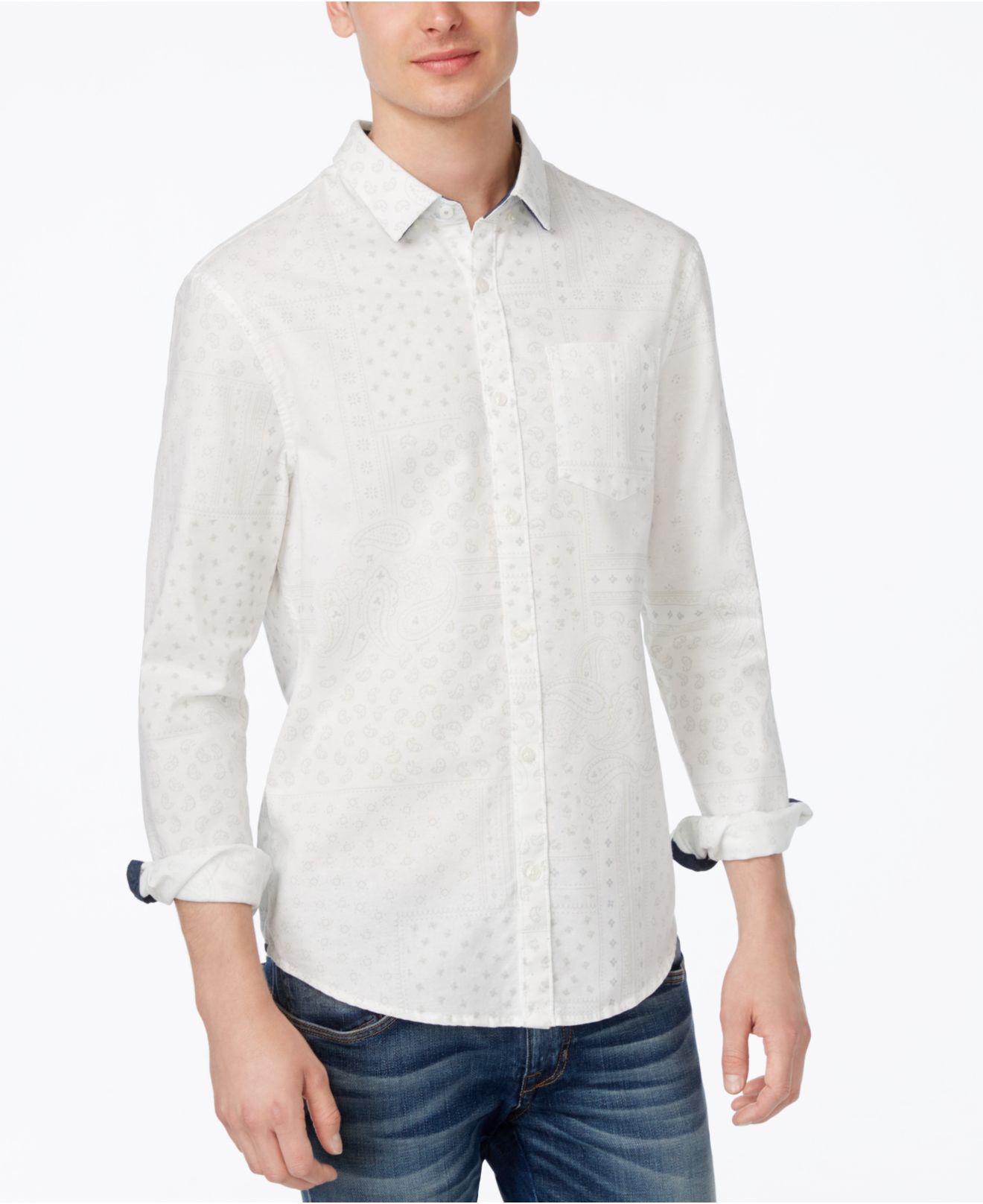 mens white slim fit oxford shirt