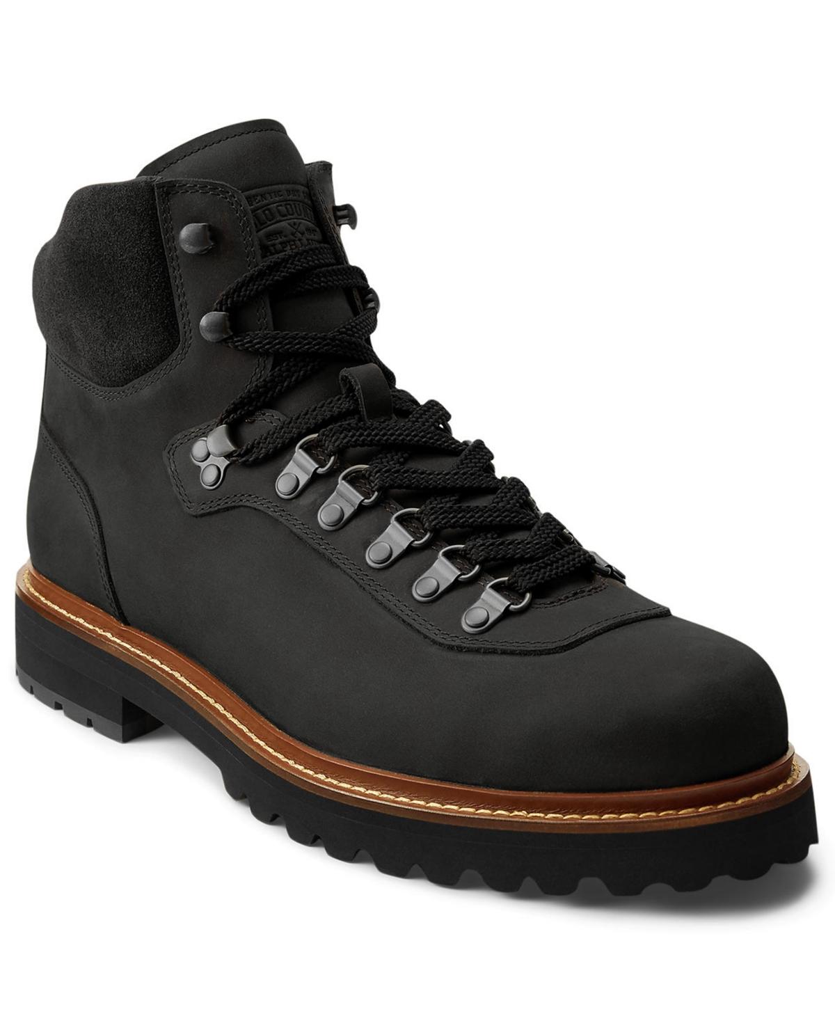 Polo Ralph Lauren Round-toe Mid-cut Boots in Black for Men | Lyst