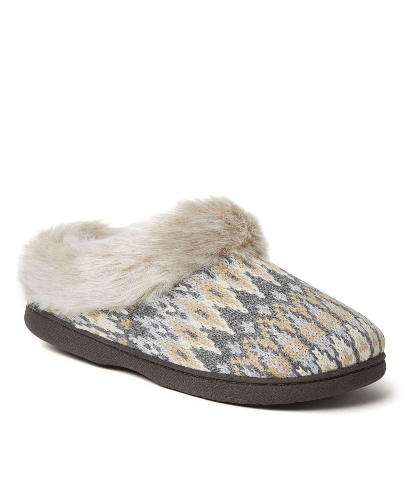 knit clog slippers