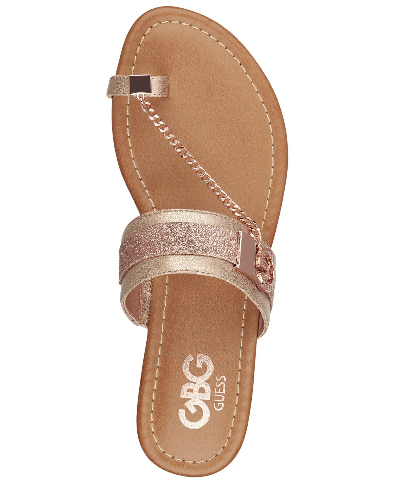 guess sandals with chain