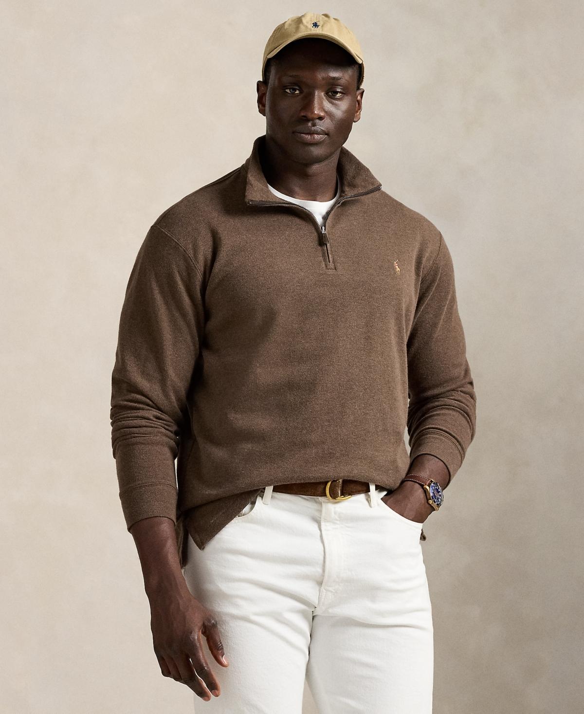 Polo Ralph Lauren Big & Tall Estate-rib Quarter-zip Pullover