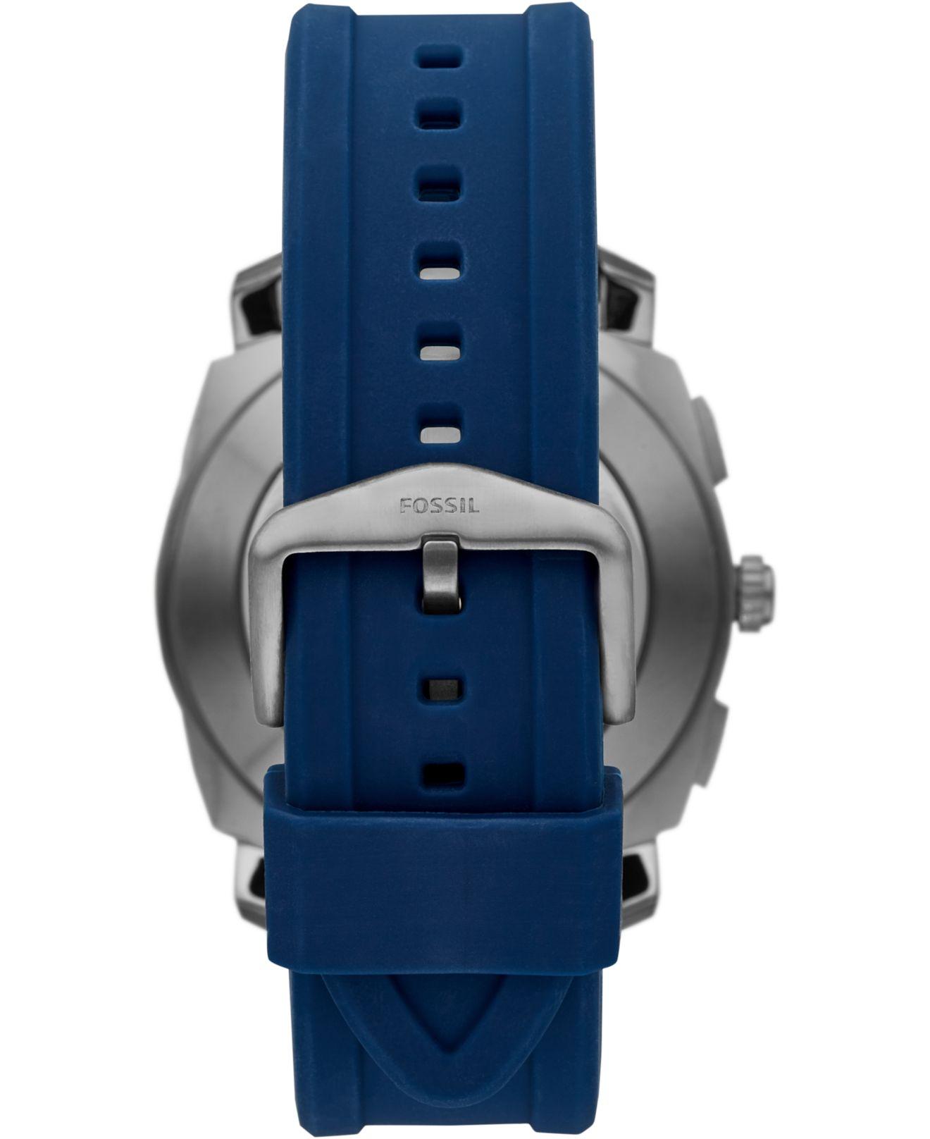 fossil smart watch blue