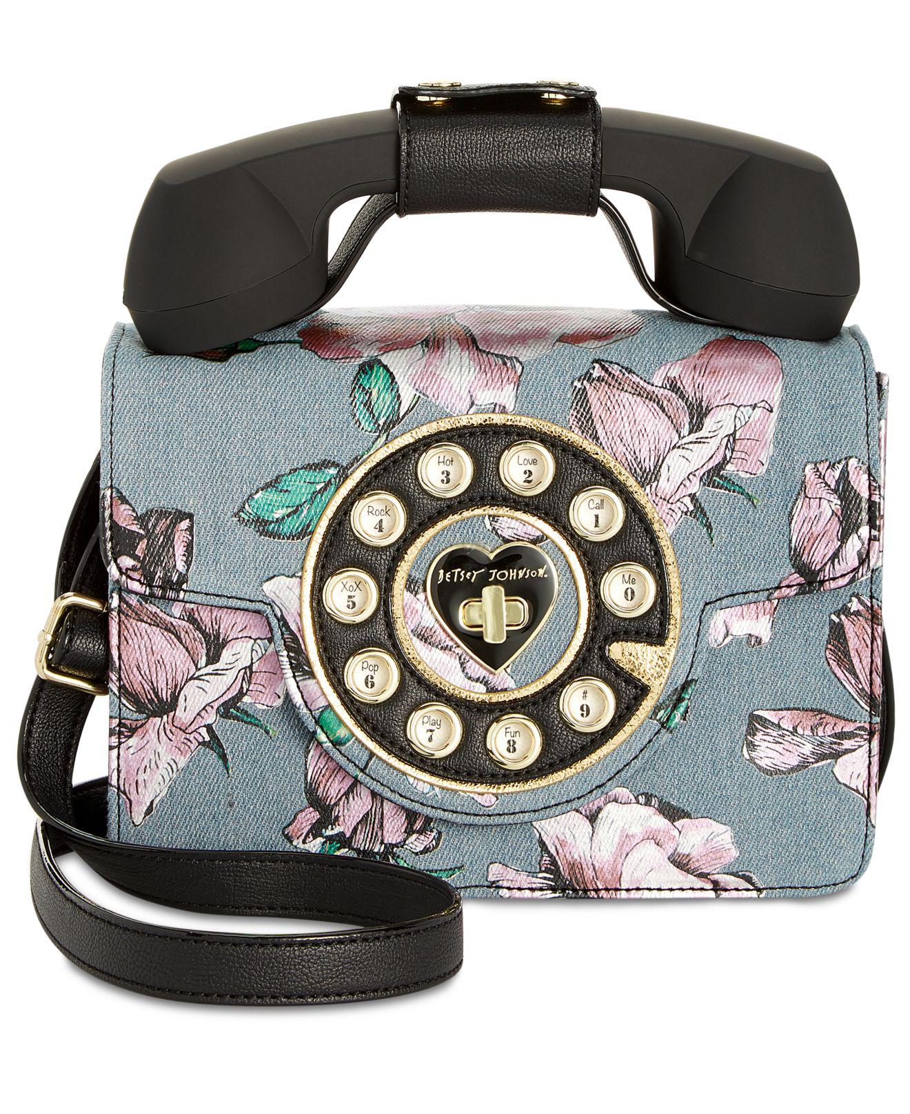betsey johnson phone crossbody