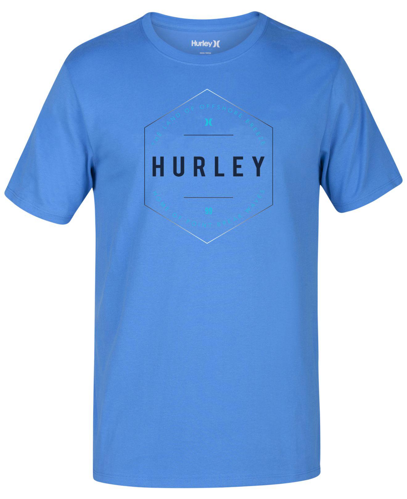 blue hurley shirts