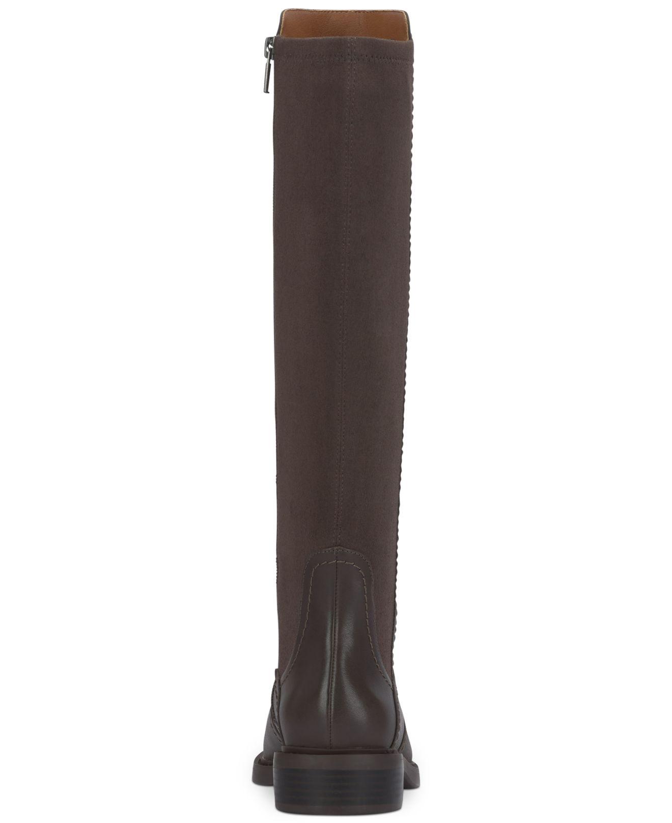 Quenbe Wide-calf Riding Boots in Brown 