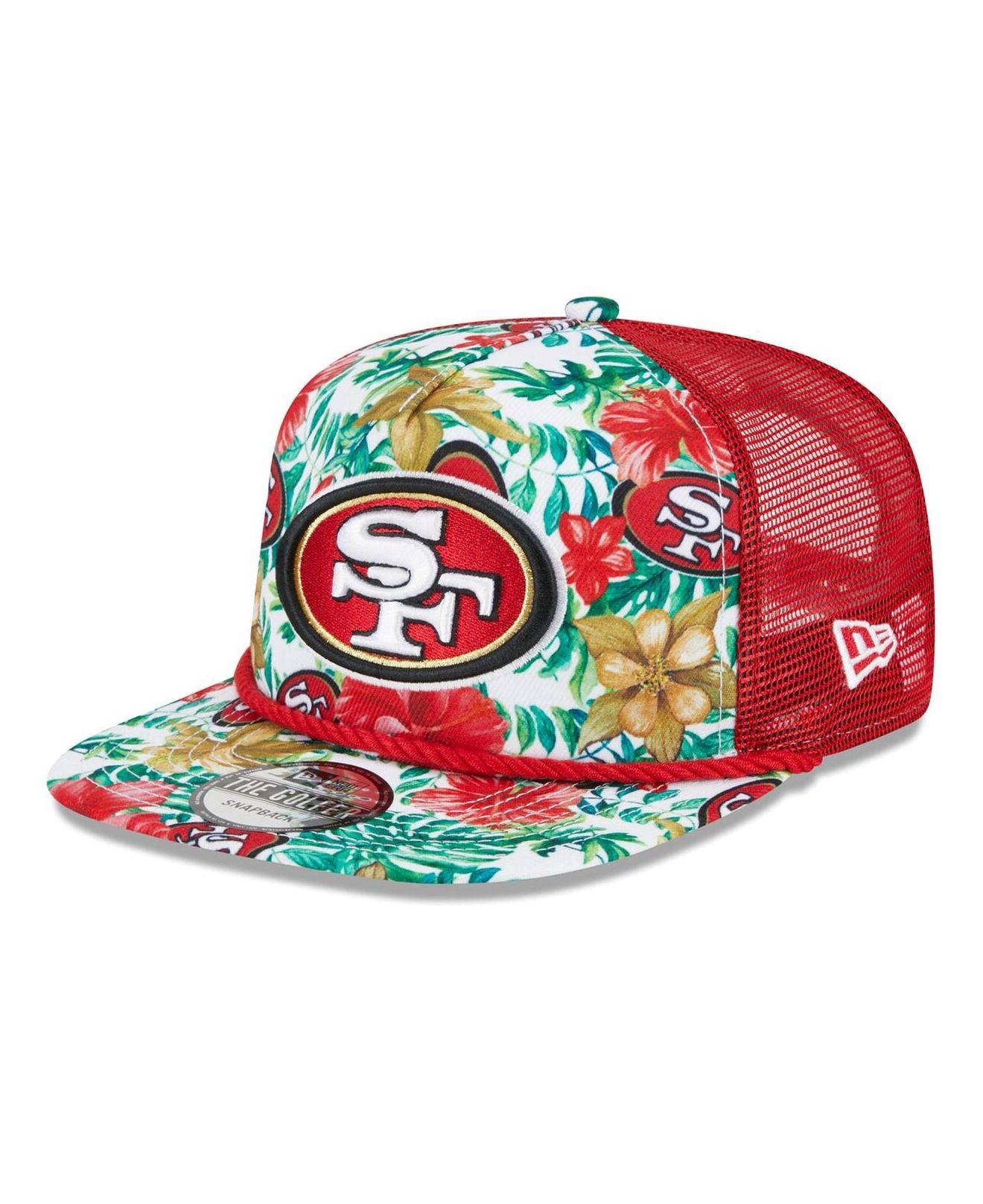 San Francisco 49ers New Era Wave 9FIFTY Snapback Hat - White/Scarlet