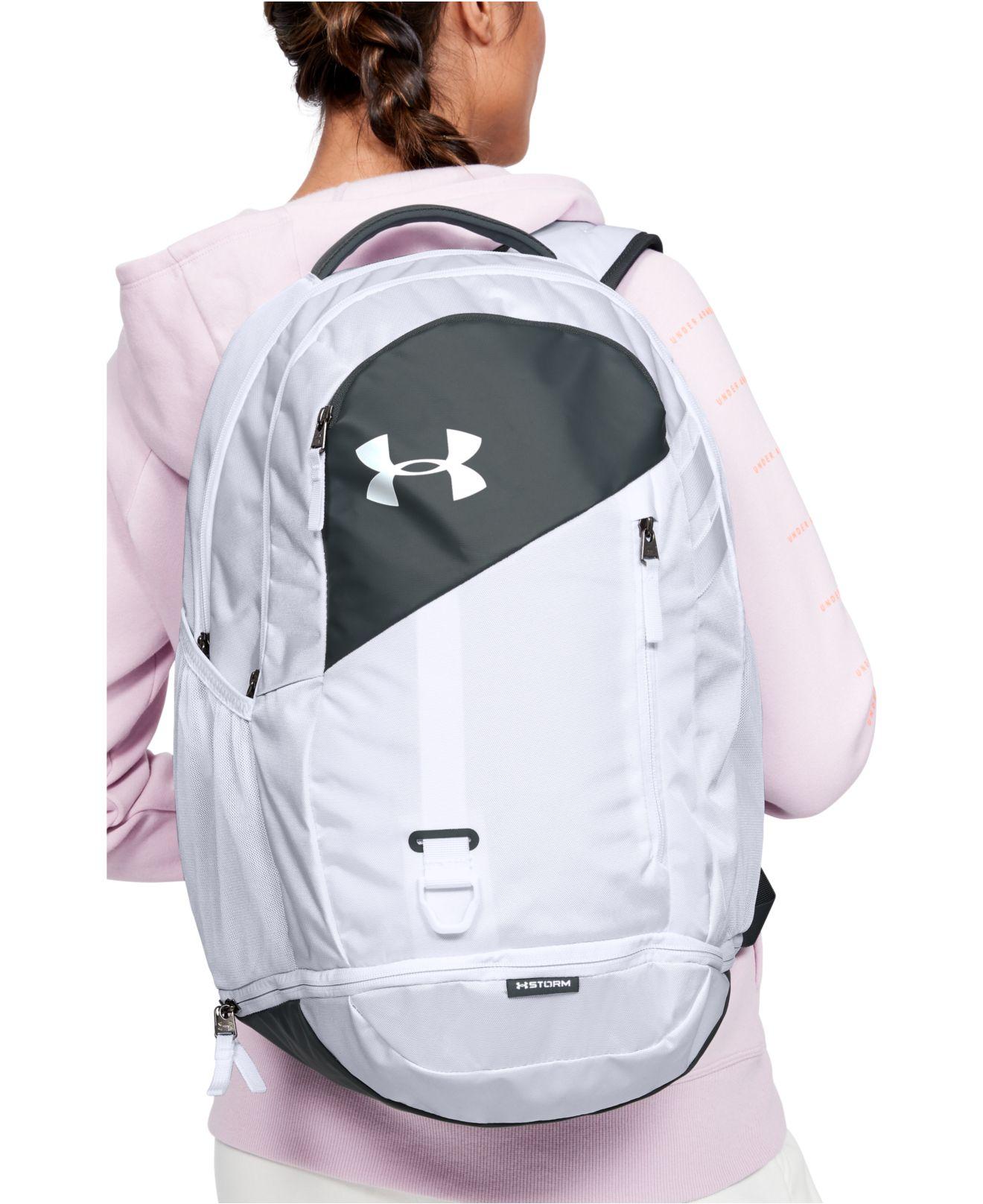 Under Armour Ua Hustle 4.0 Backpack in White | Lyst