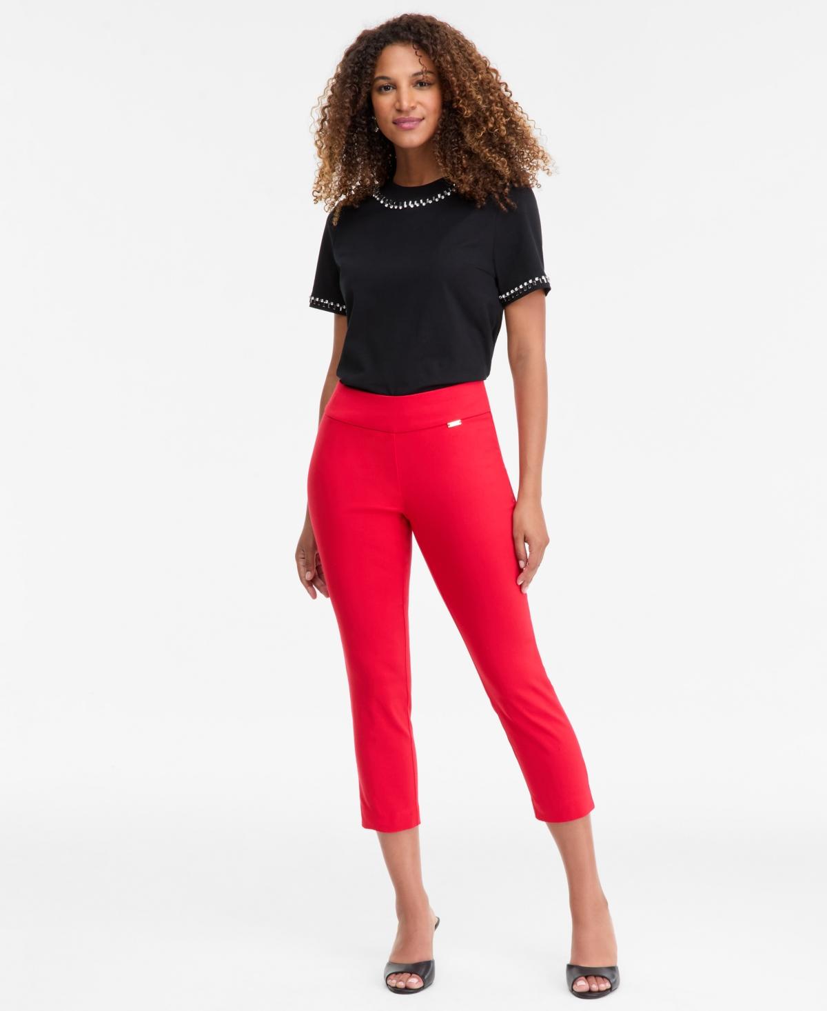 INC International Concepts Tummy-control Pull-on Capri Pants in  display picture 1