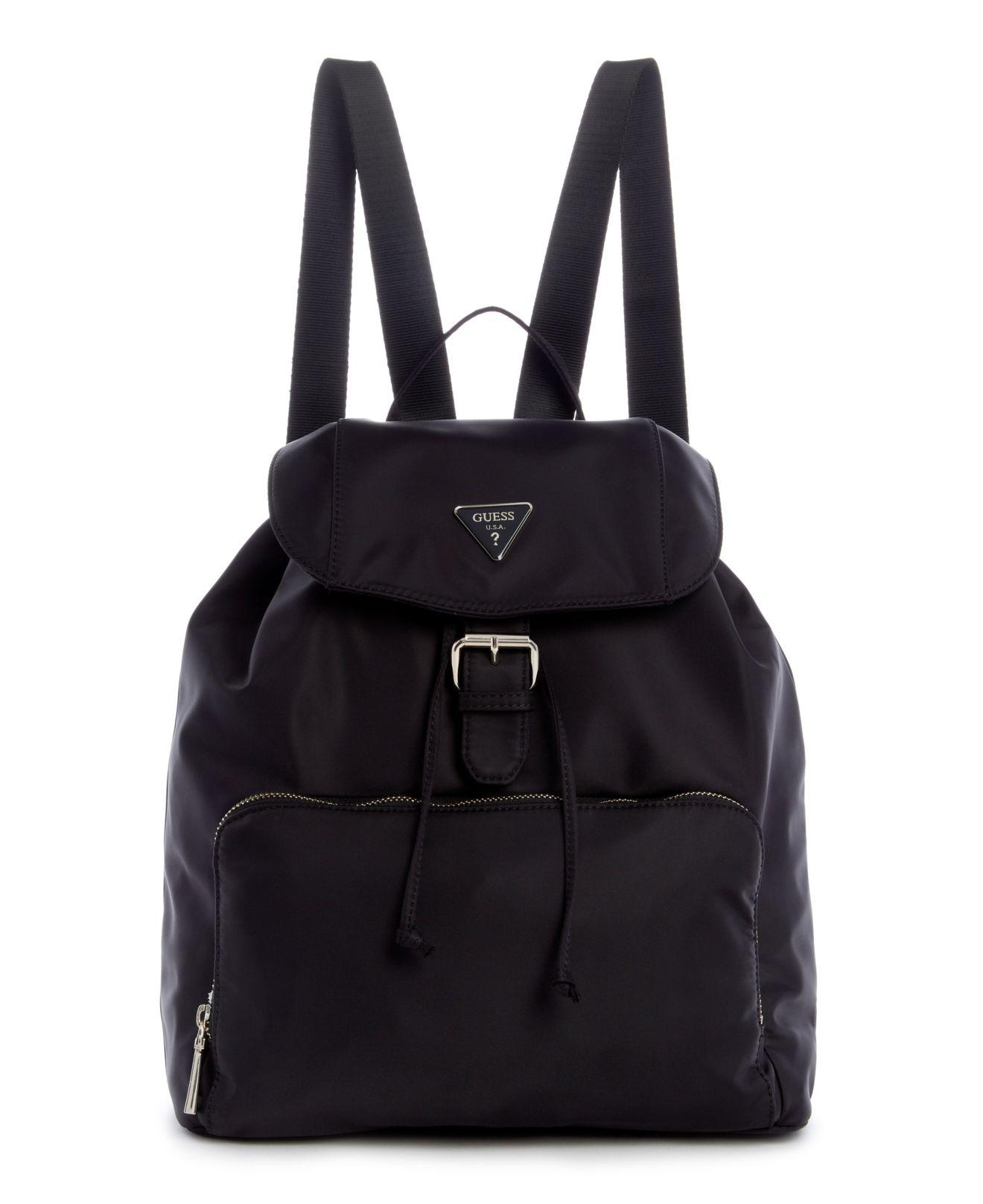Guess Jaxi Nylon Large Backpack Macy's Exclusive in Black | Lyst
