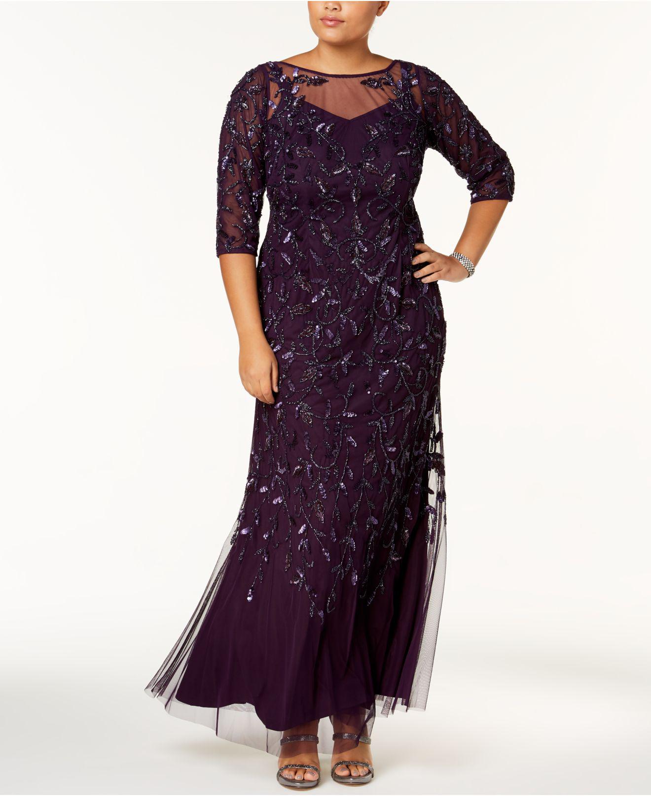 beaded gown plus size