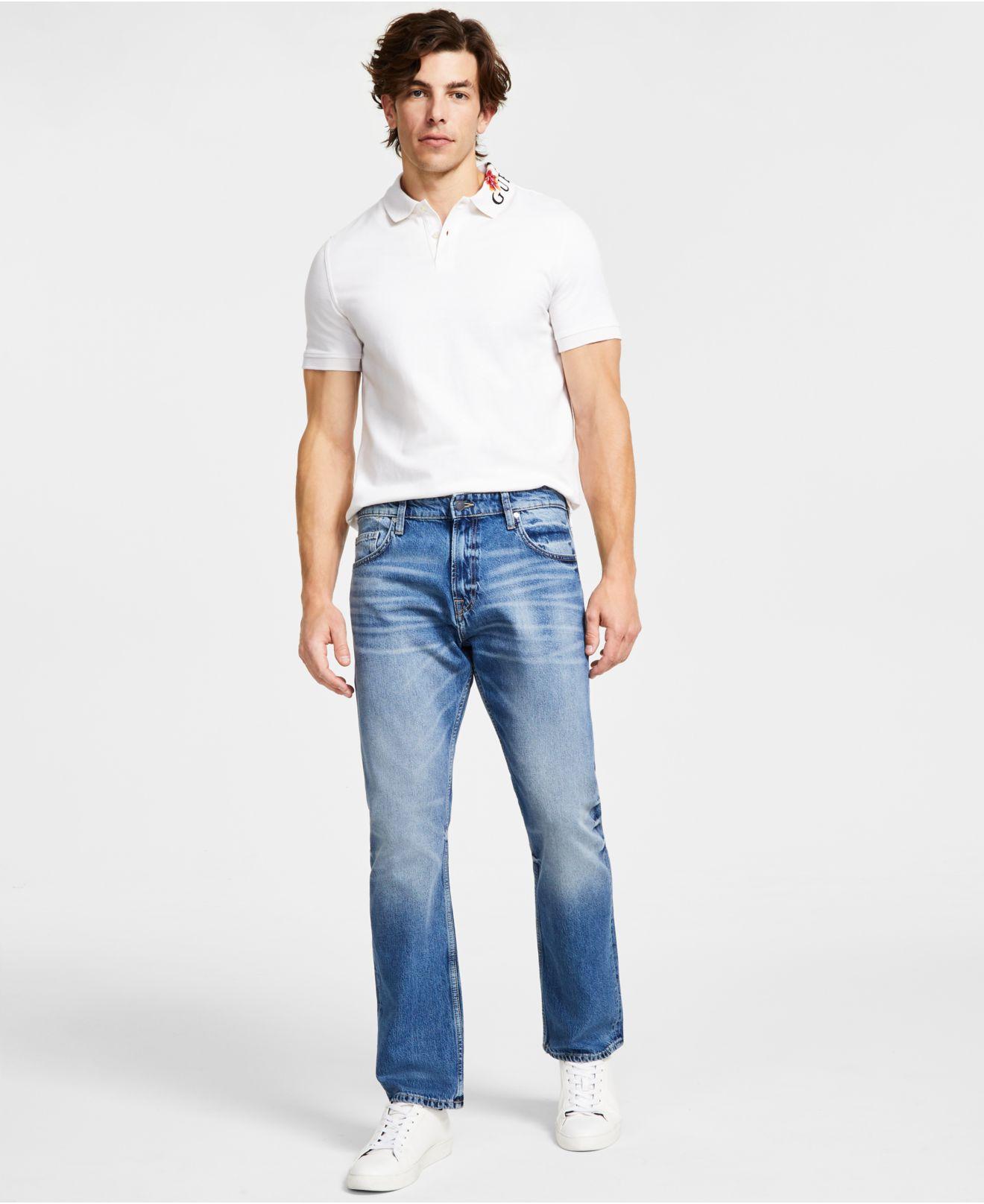 Guess Regular Fit Rodeo Jeans in Blue for Men | Lyst