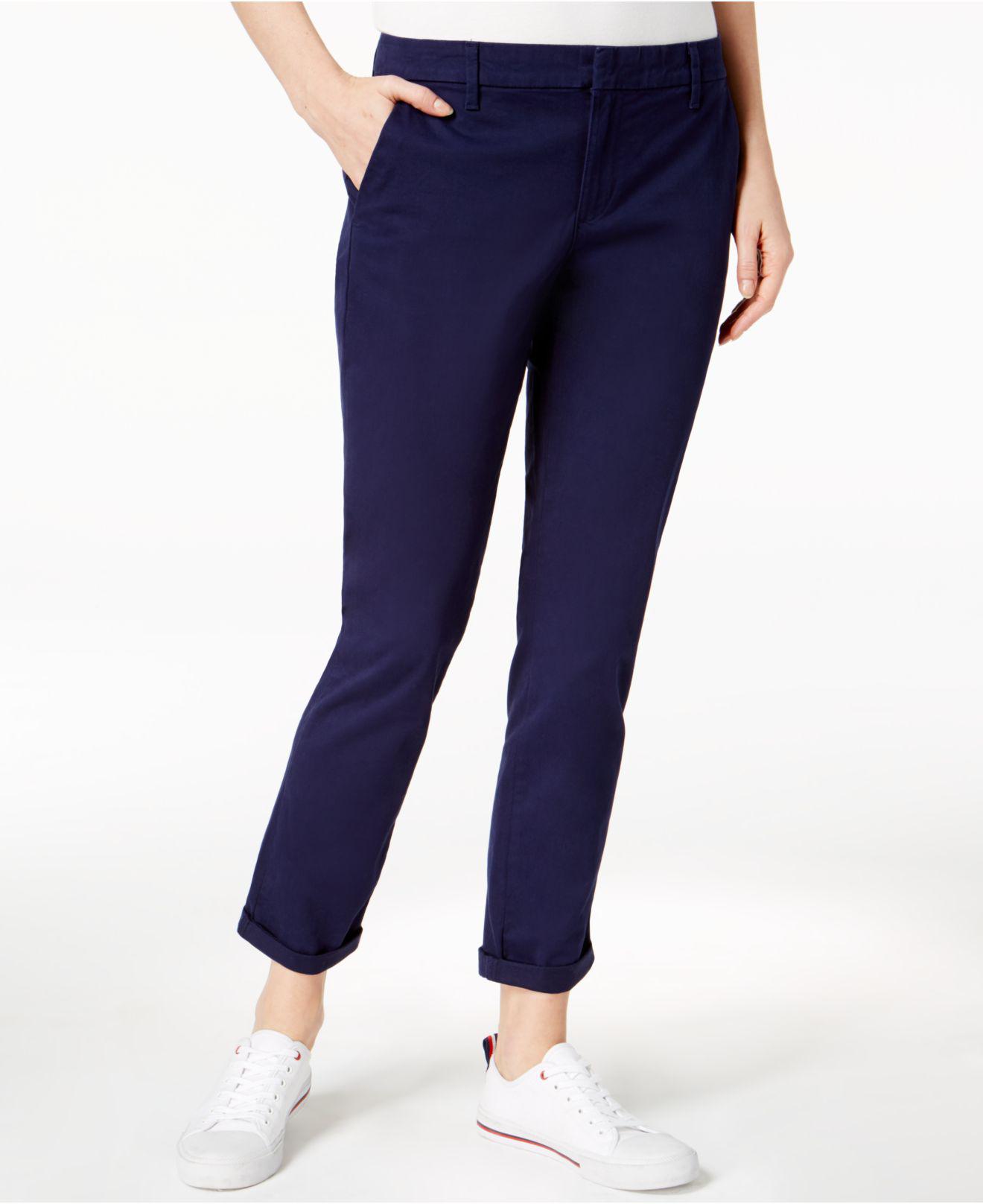 Tommy hilfiger navy blue pants Clearance