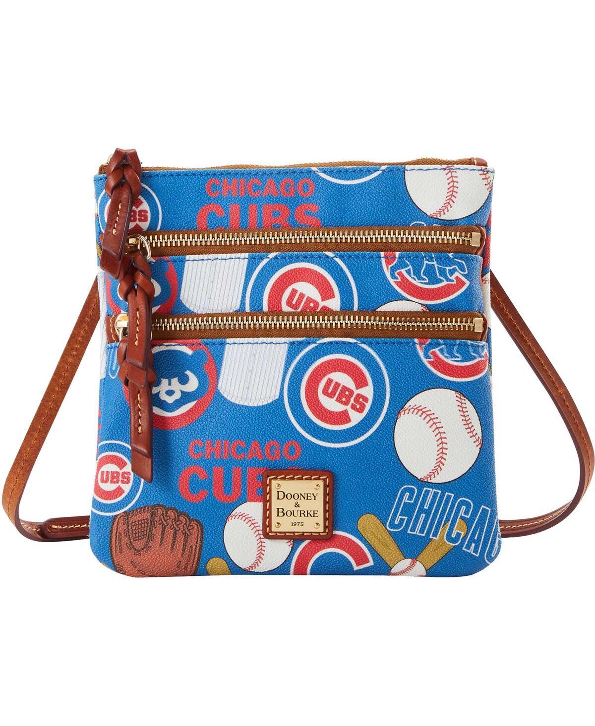 Dooney & Bourke Chicago Cubs Game Day Triple Zip Crossbody Purse in