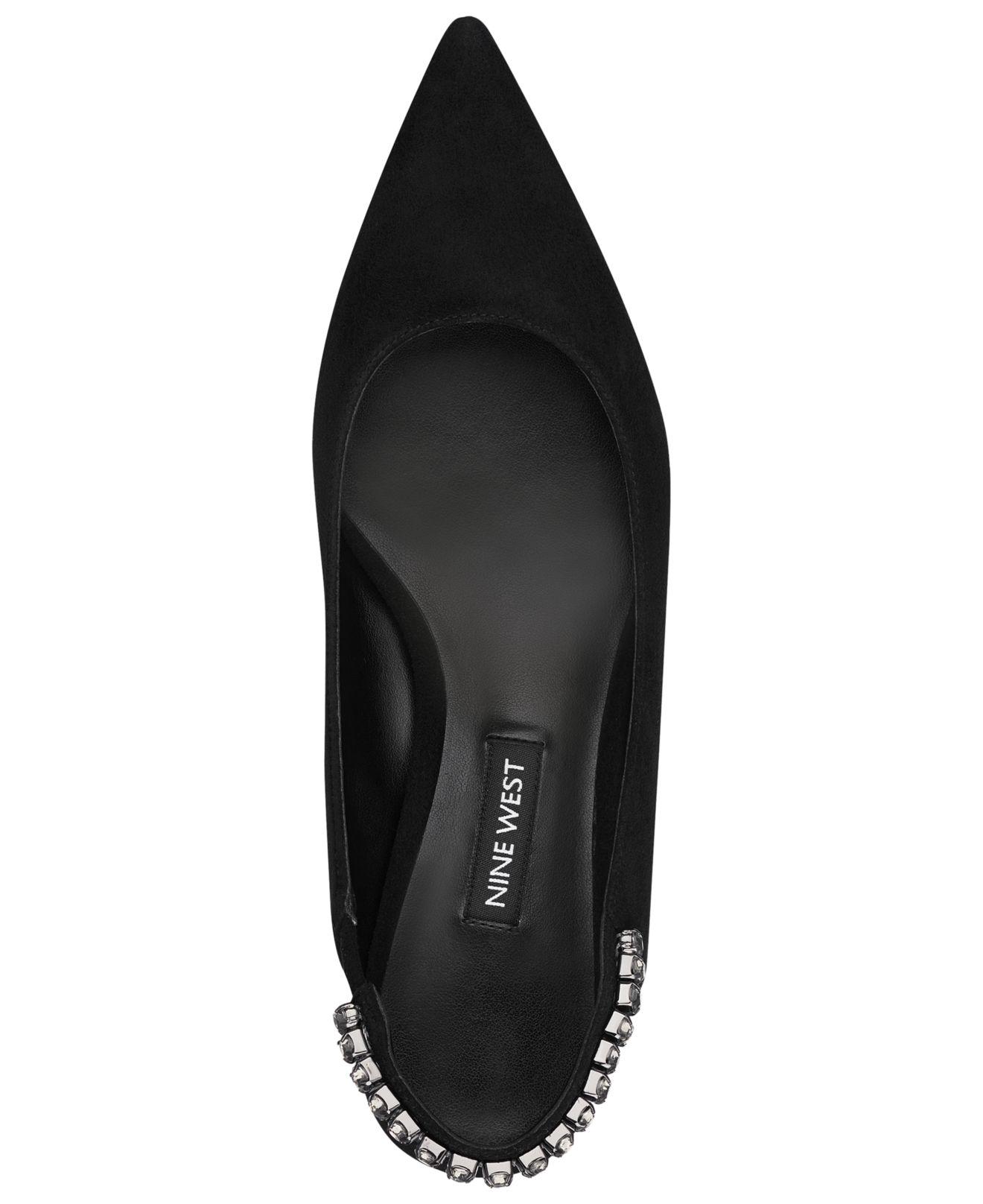 quassin embellished slingback pumps