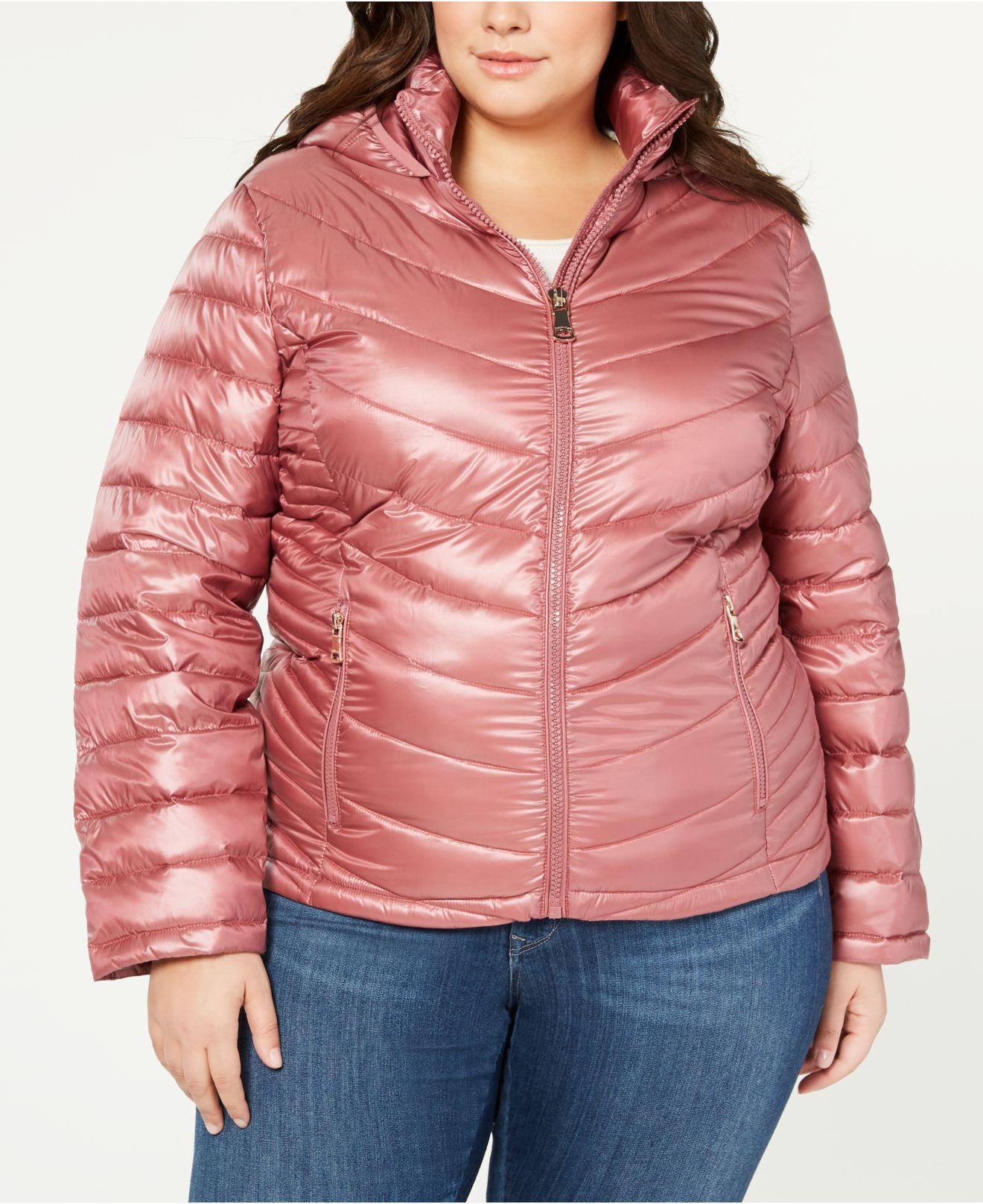 plus size packable down coat