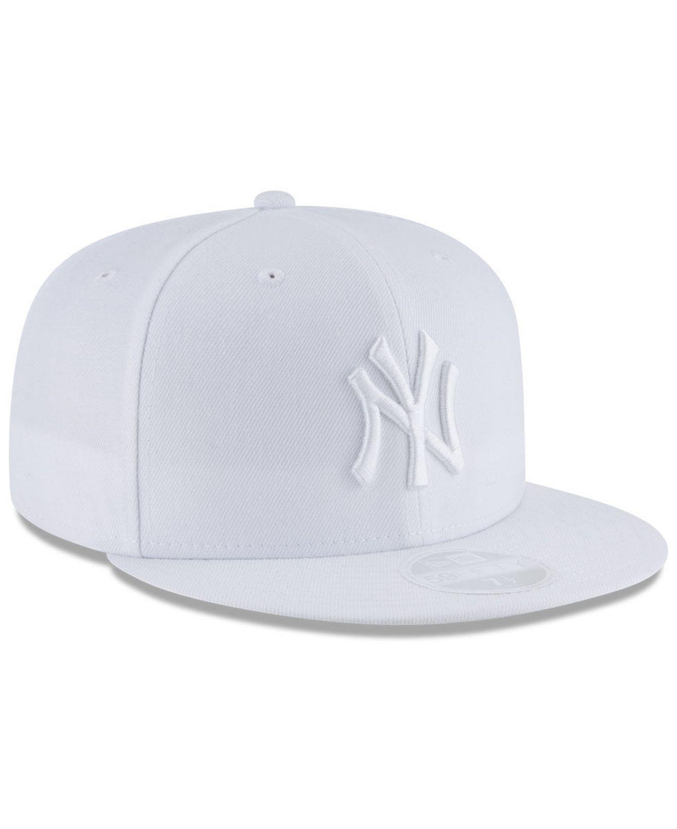All white yankees hat Clearance