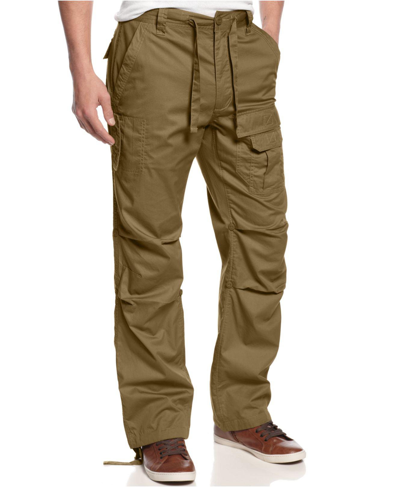 Sean John Pleat Pocket Flight Cargo Pants, Created For Macy's in Green