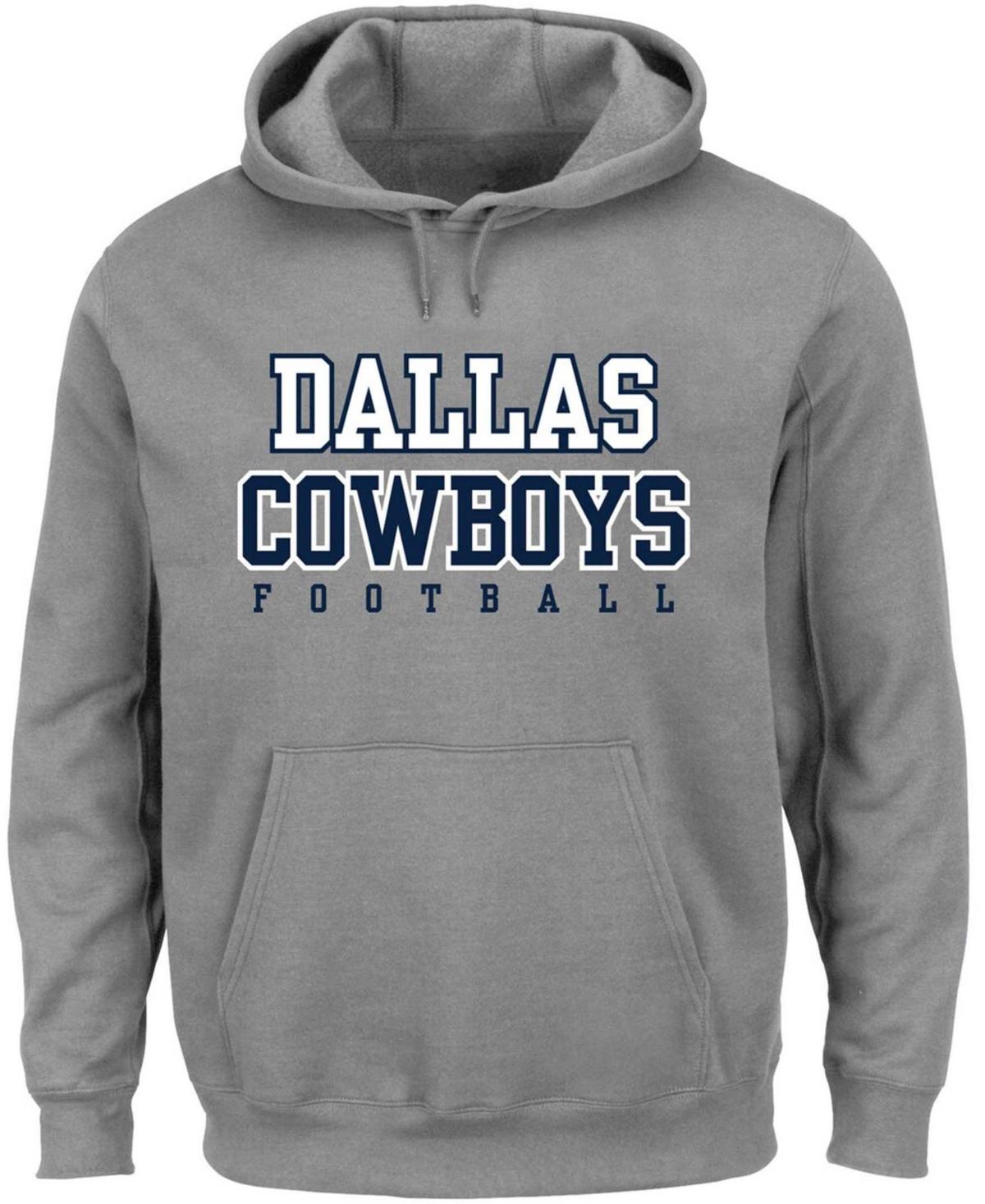 Fanatics Men's Branded Heather Charcoal and Navy Dallas Cowboys