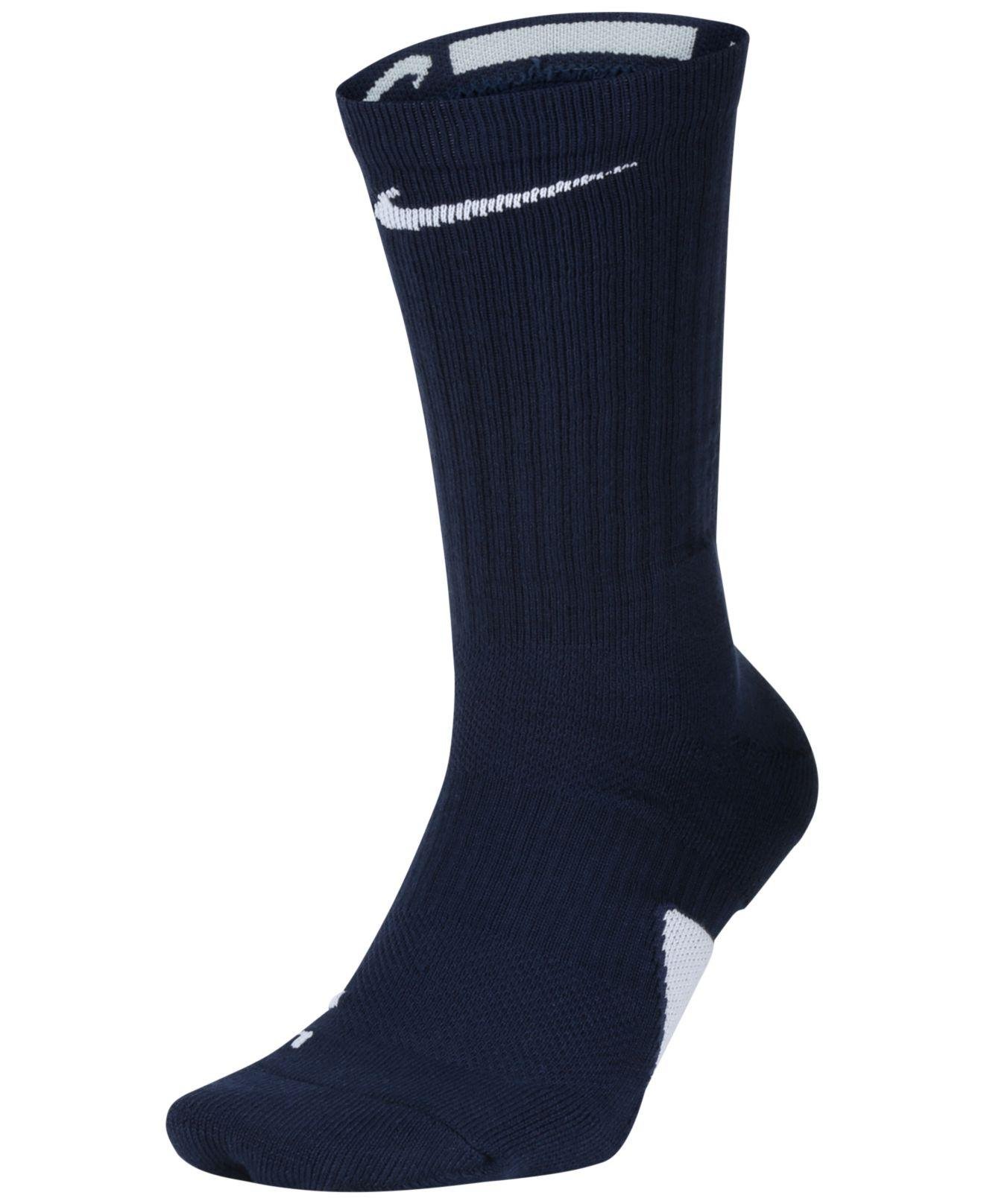 Nike Elite Crew Socks in Midnight Navy/White (Blue) for Men - Save 18% ...