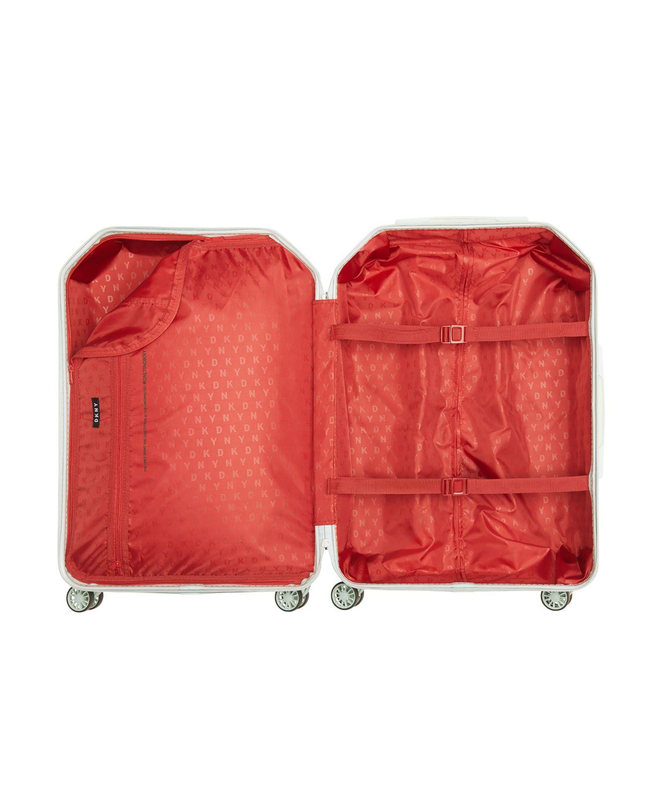 dkny red suitcase